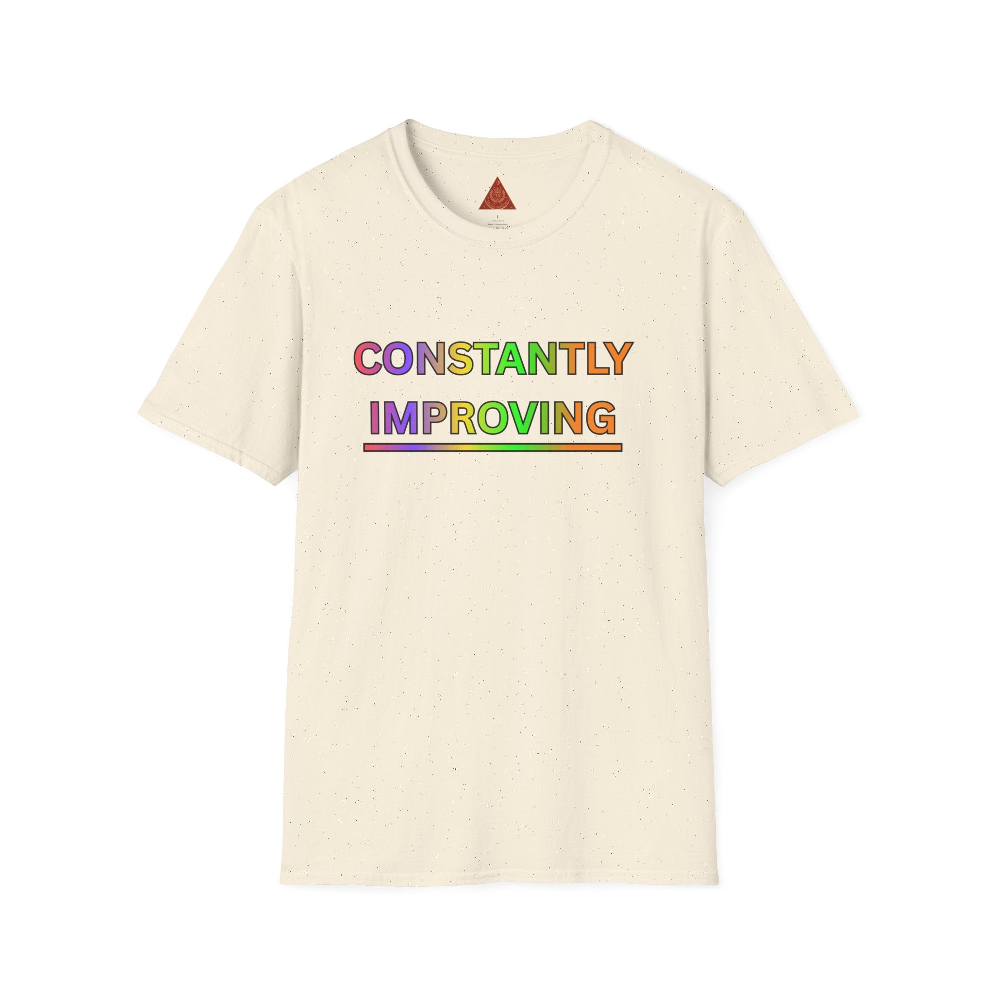 Trono Supremo |  Contemporary  |  Constantly Improving Rainbow Motivational T-Shirt