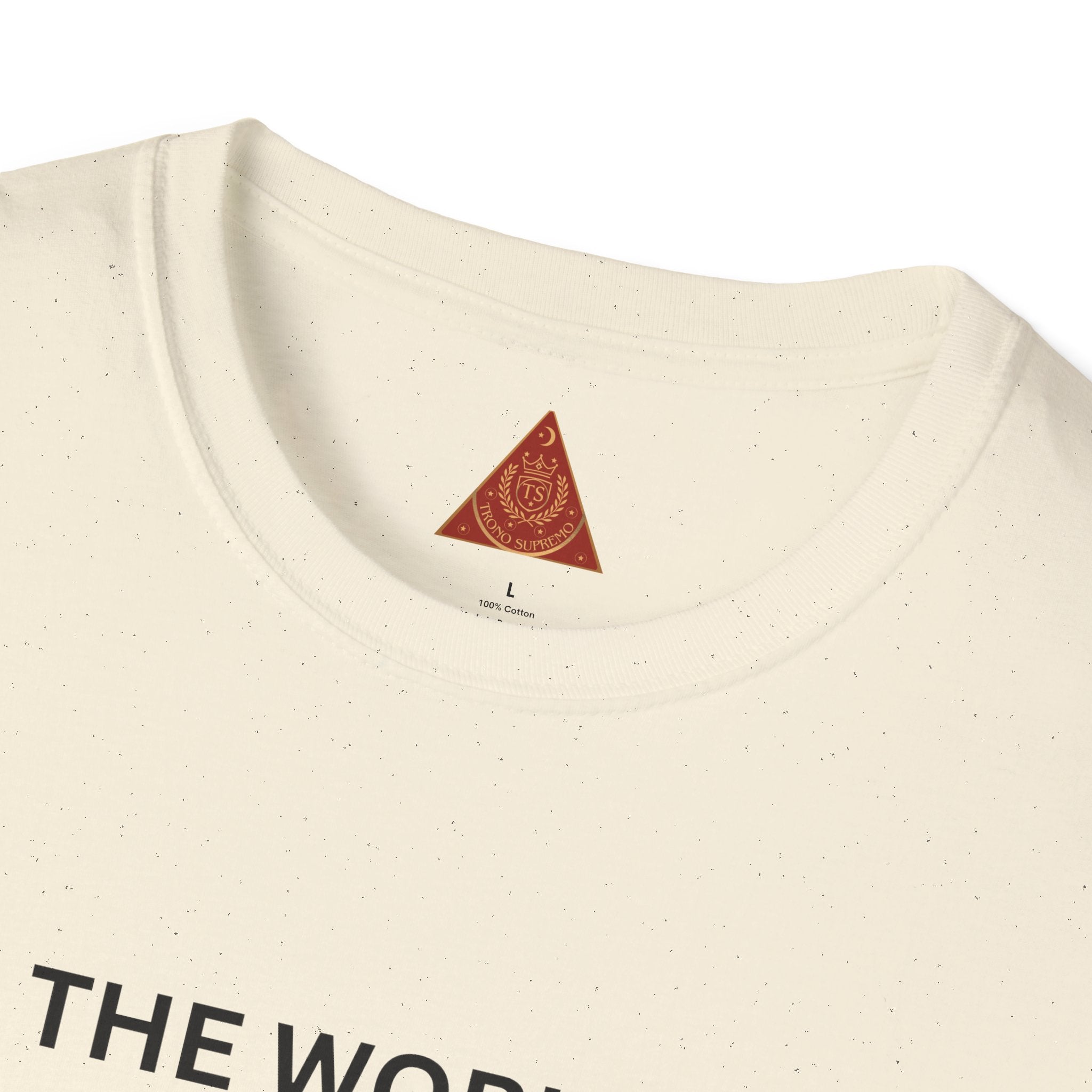 Trono Supremo | Contemporary | T‑Shirt — "The World Is In Our Hands" Peace & Unity Graphic Tee