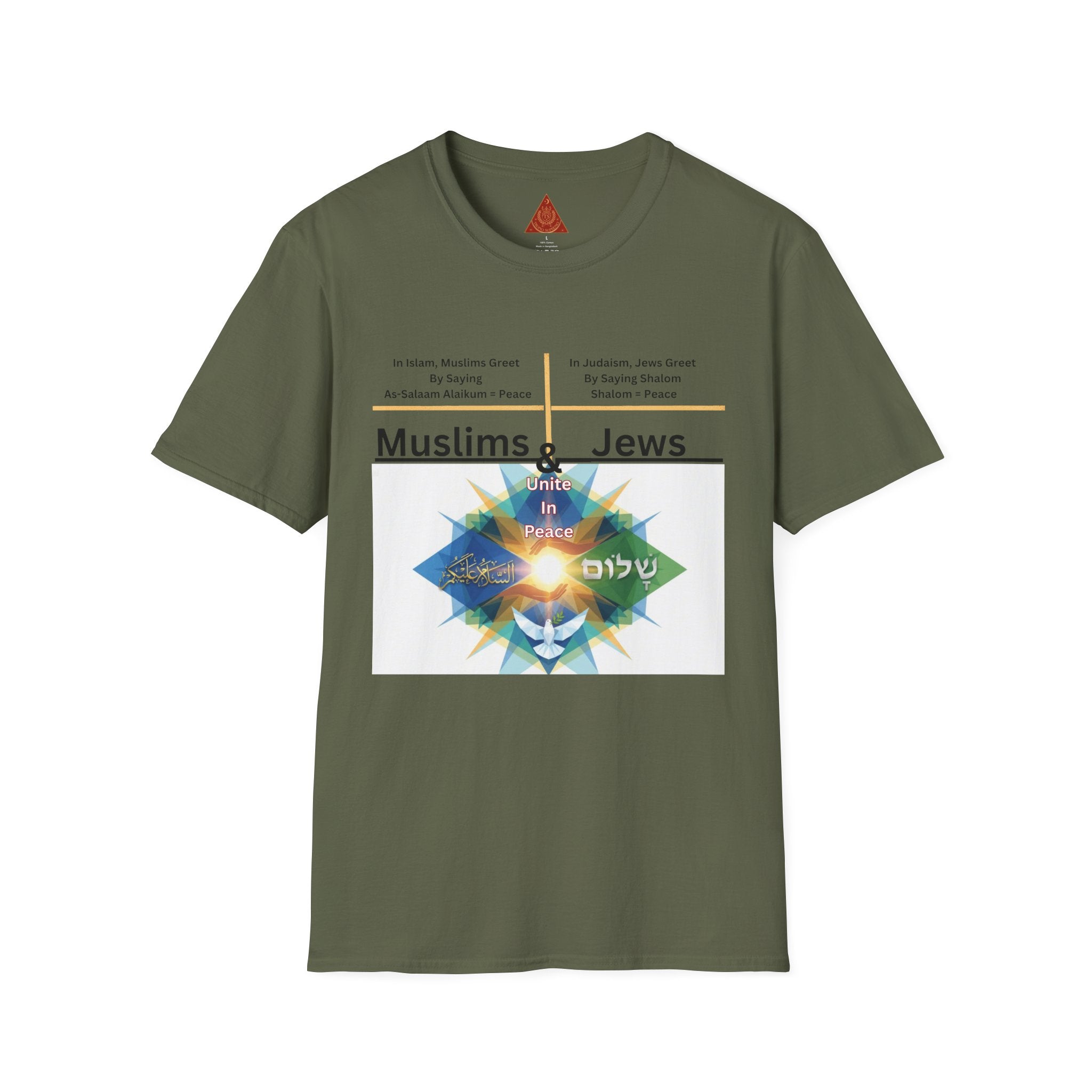 Muslims & Jews Unite Peace T-Shirt — Interfaith Harmony Graphic Tee