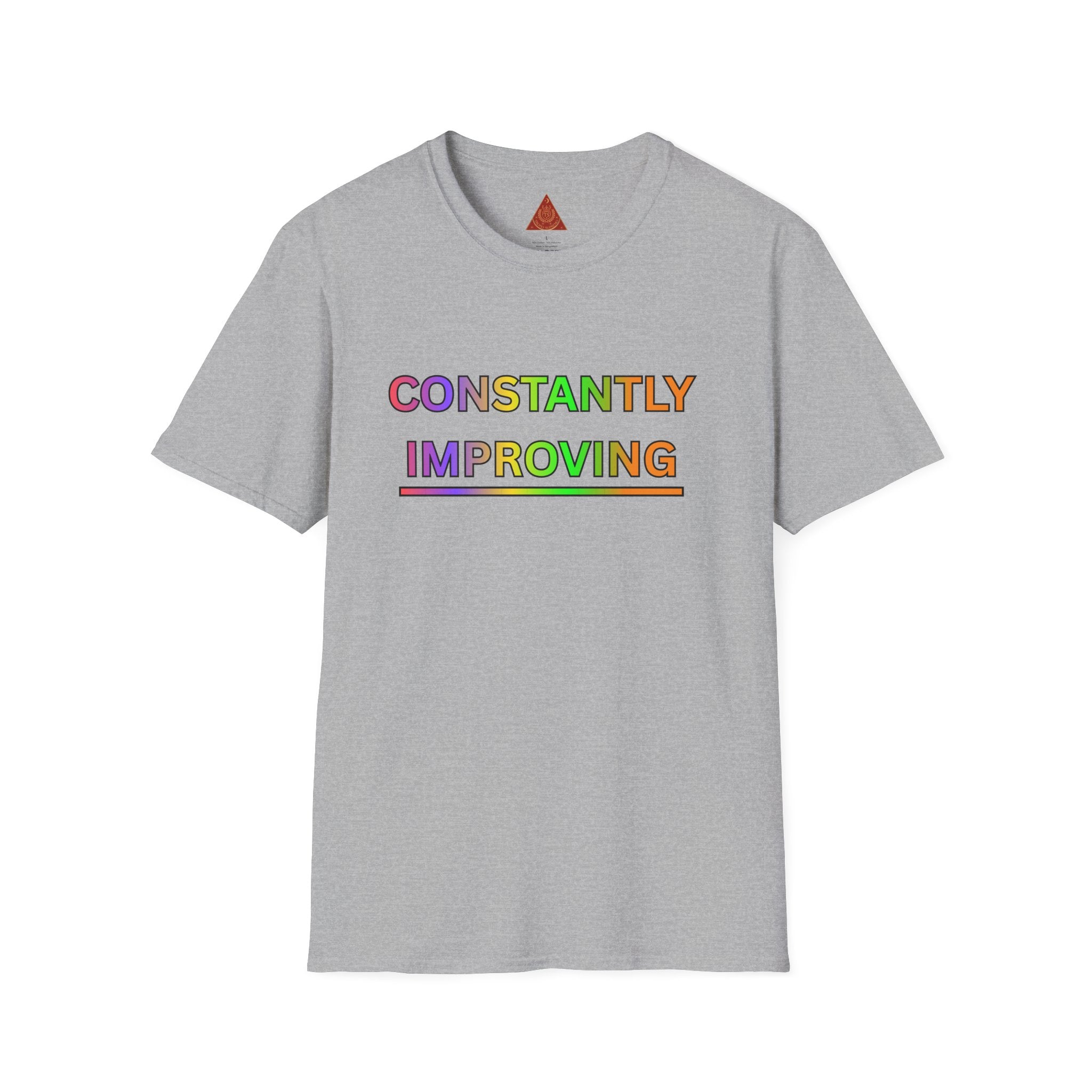 Trono Supremo |  Contemporary  |  Constantly Improving Rainbow Motivational T-Shirt