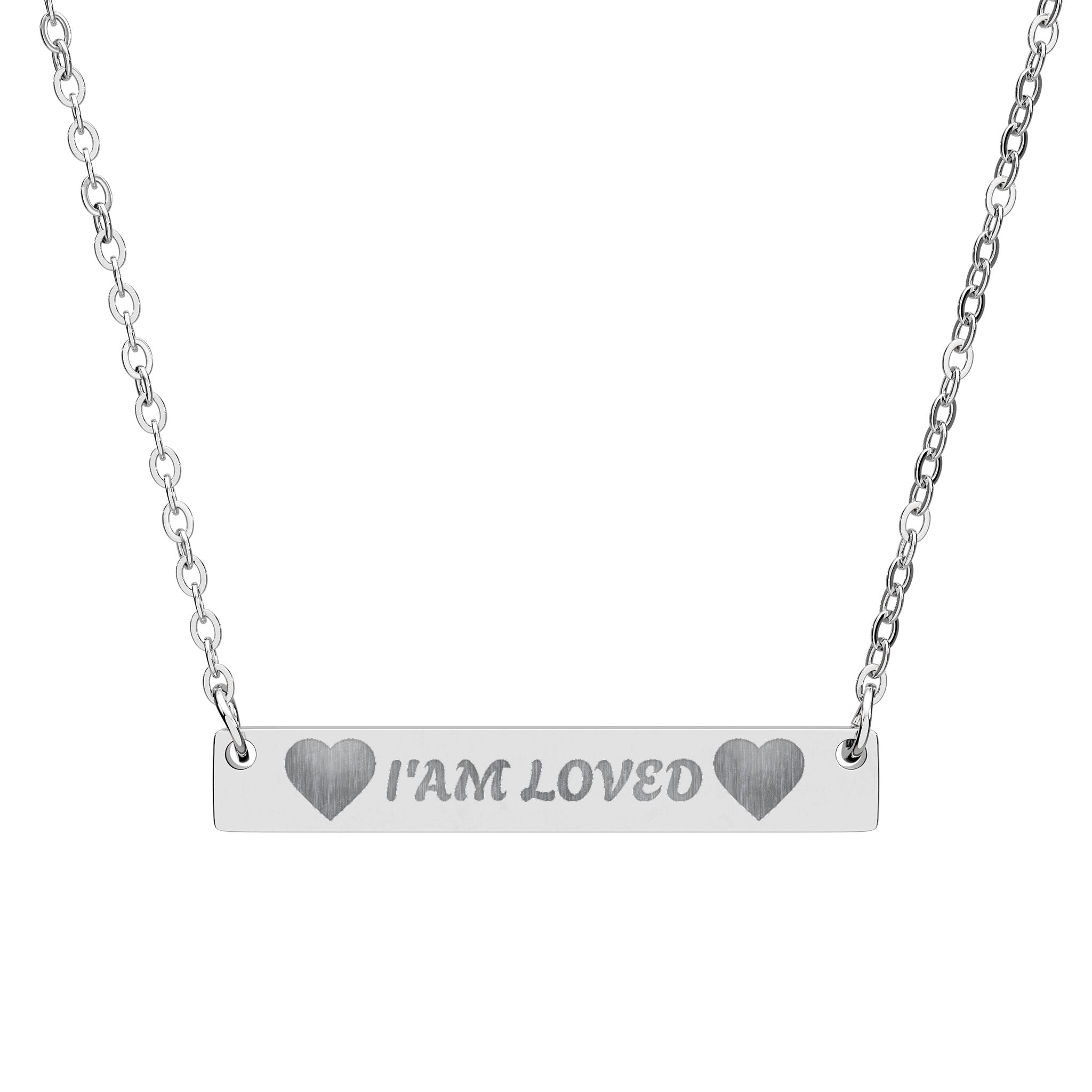 Trono Supremo | Engraved "I'M LOVED" Necklace  –