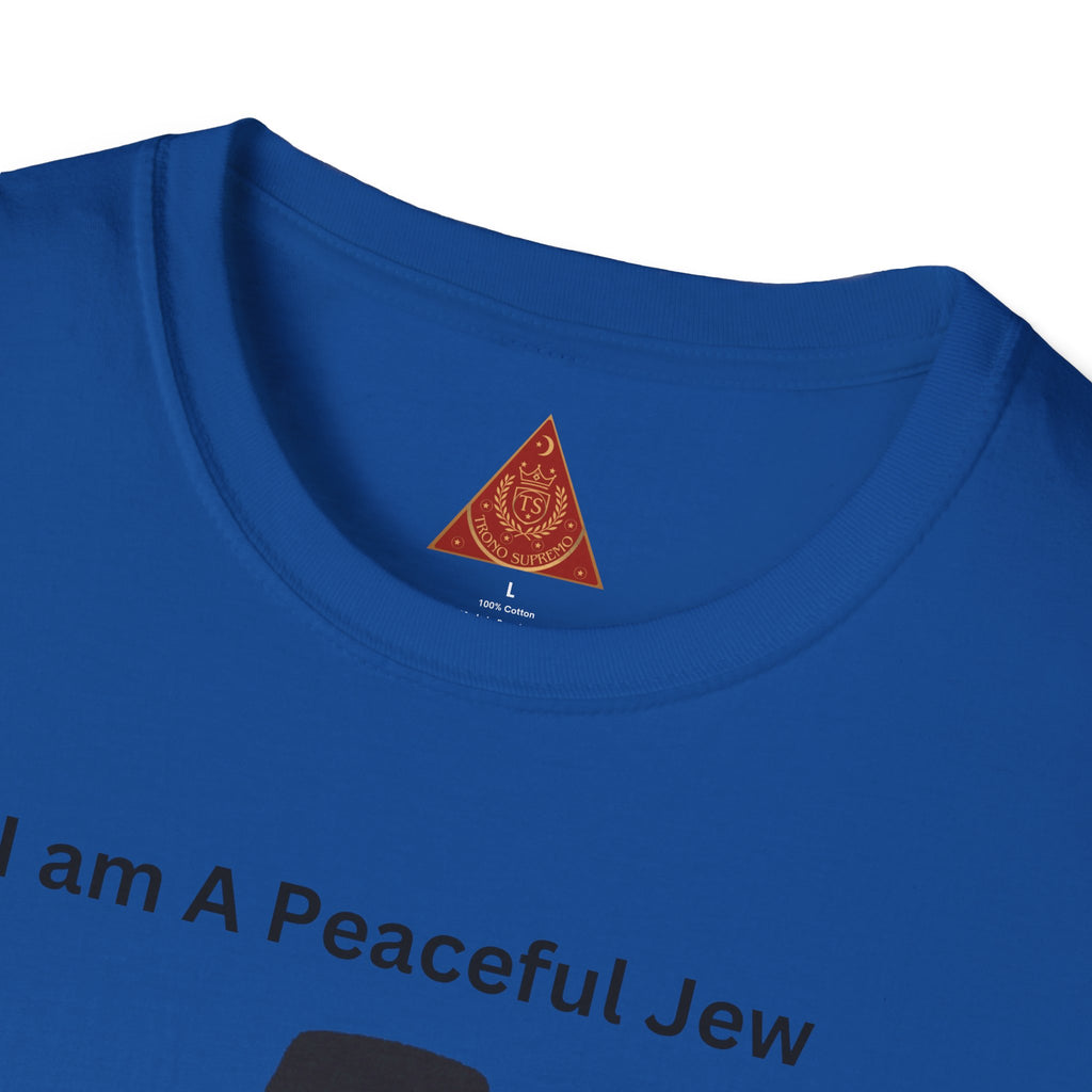 Trono Supremo | Camiseta Pacífica Judía — Camiseta con Bonito Personaje Jasídico