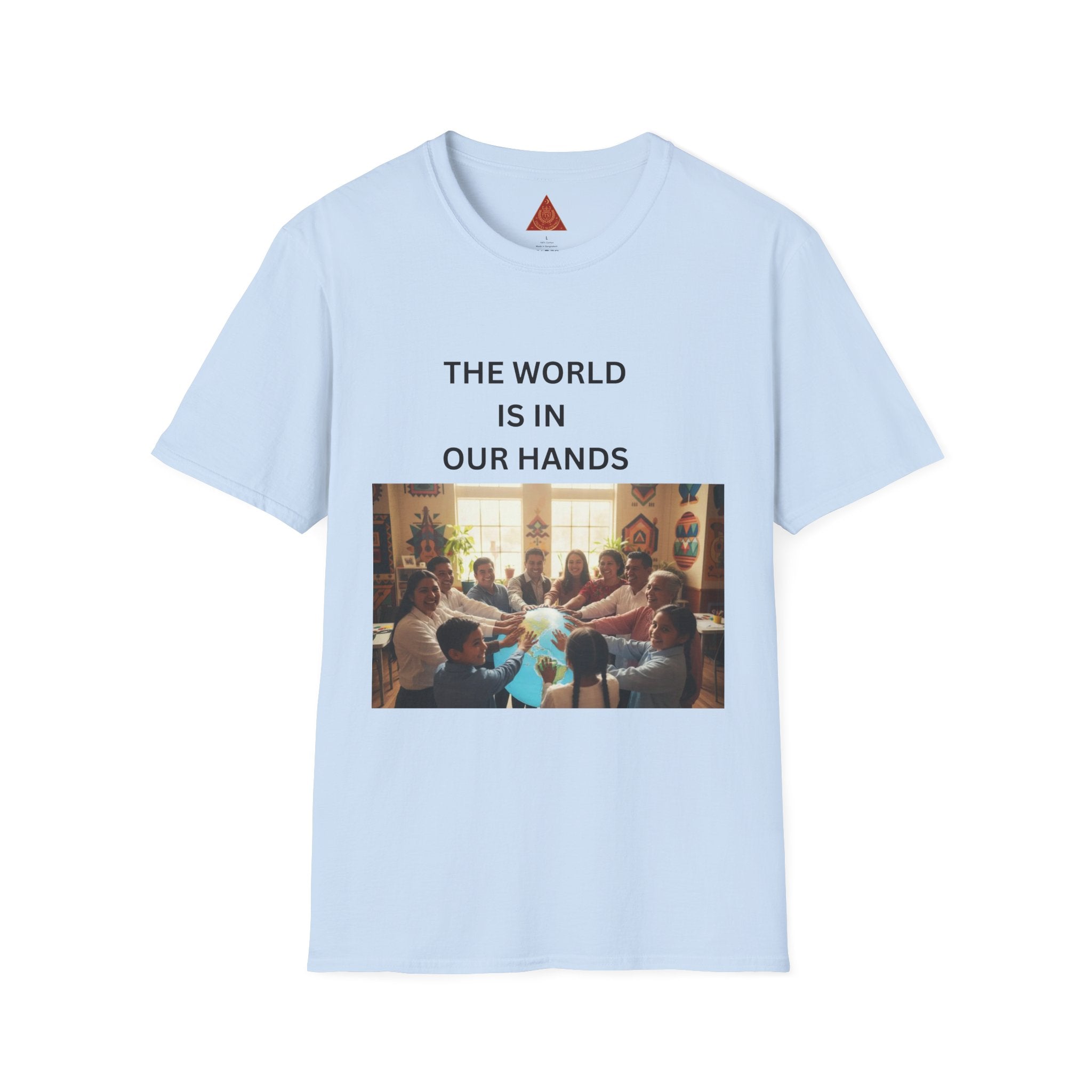 Trono Supremo { Contemporary |  Kids & Family T-Shirt — "The World Is In Our Hands" Inspirational Tee