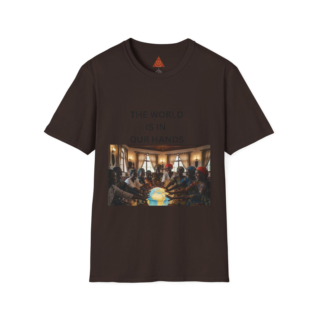 Trono Supremo { Contemporary | T-Shirt — "The World Is In Our Hands" Globe Art Tee