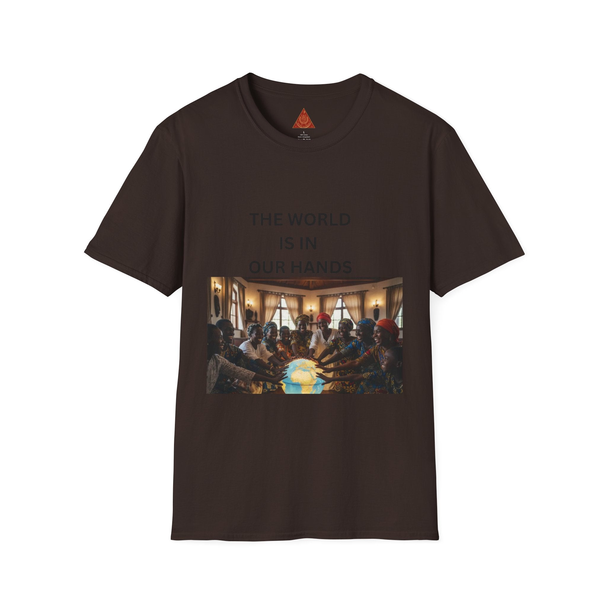 Trono Supremo { Contemporary | T-Shirt — "The World Is In Our Hands" Globe Art Tee