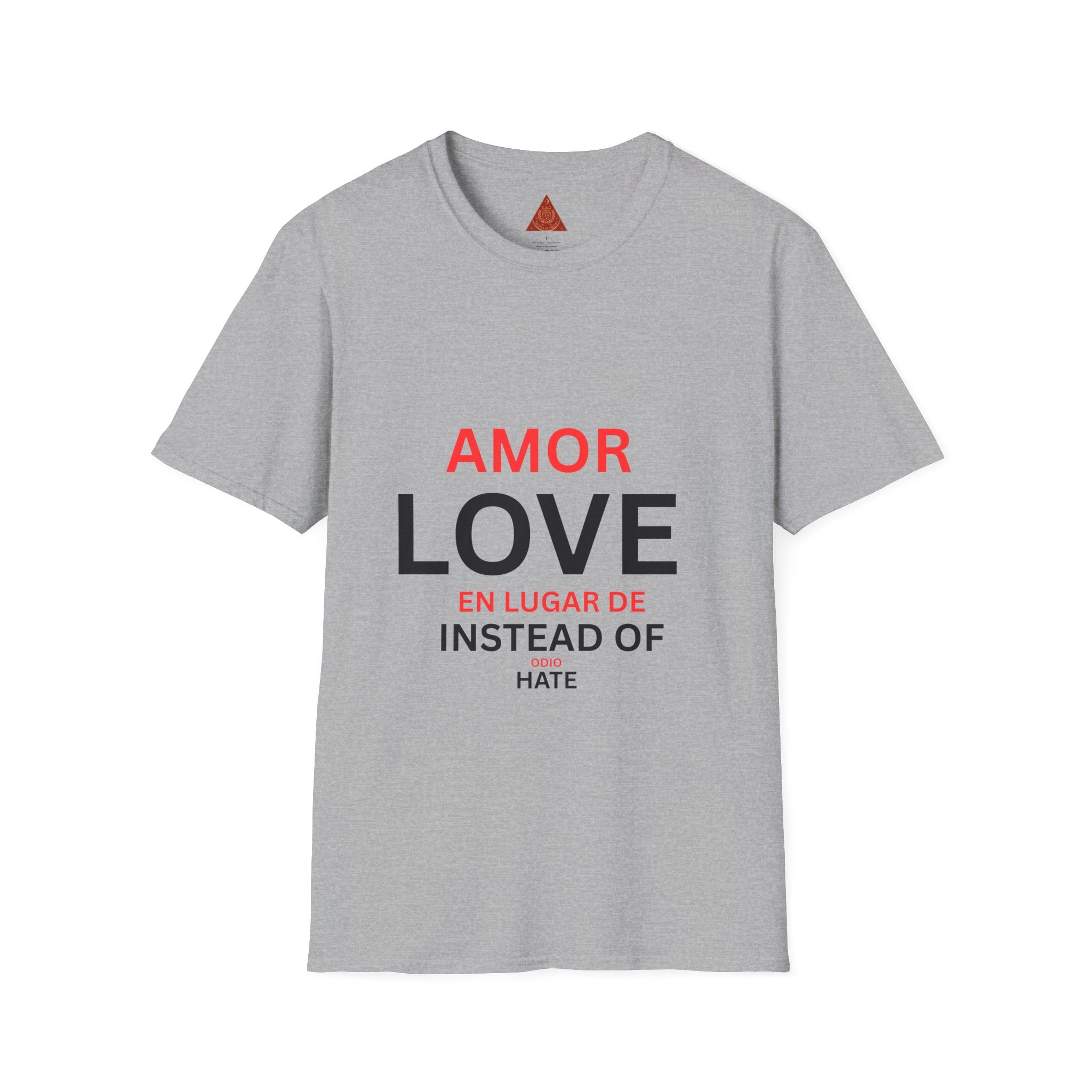 Trono Supremo | Contemporary | Love / Amor T-Shirt — “Love Instead of Hate” Bilingual Graphic Tee