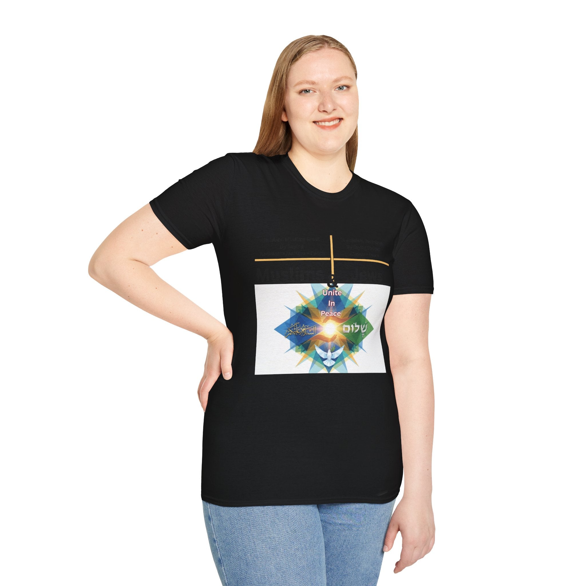 Muslims & Jews Unite Peace T-Shirt — Interfaith Harmony Graphic Tee