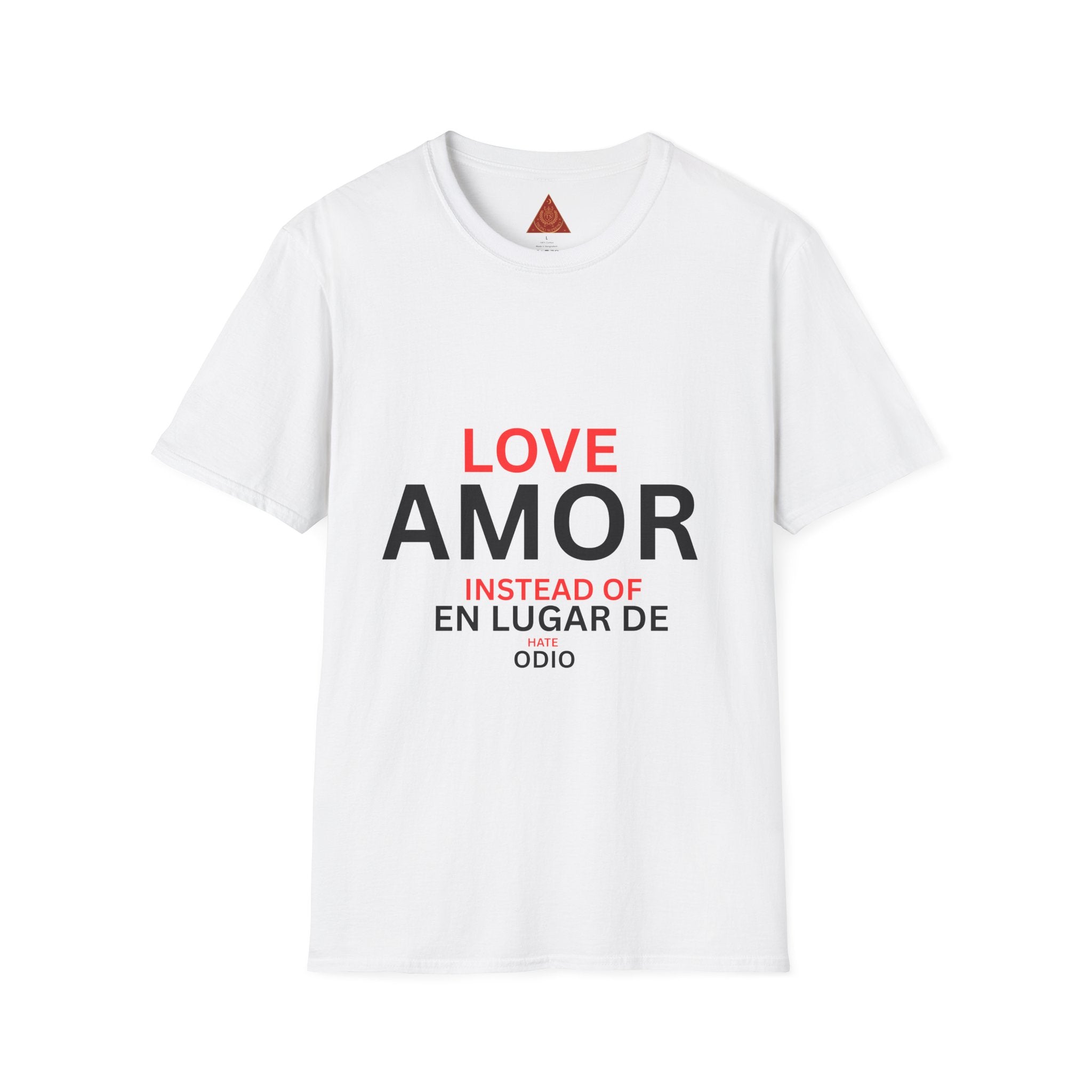 Trono Supremo { Contemporary | Love / Amor T-Shirt — "Love Instead of Hate" Bilingual Graphic Tee