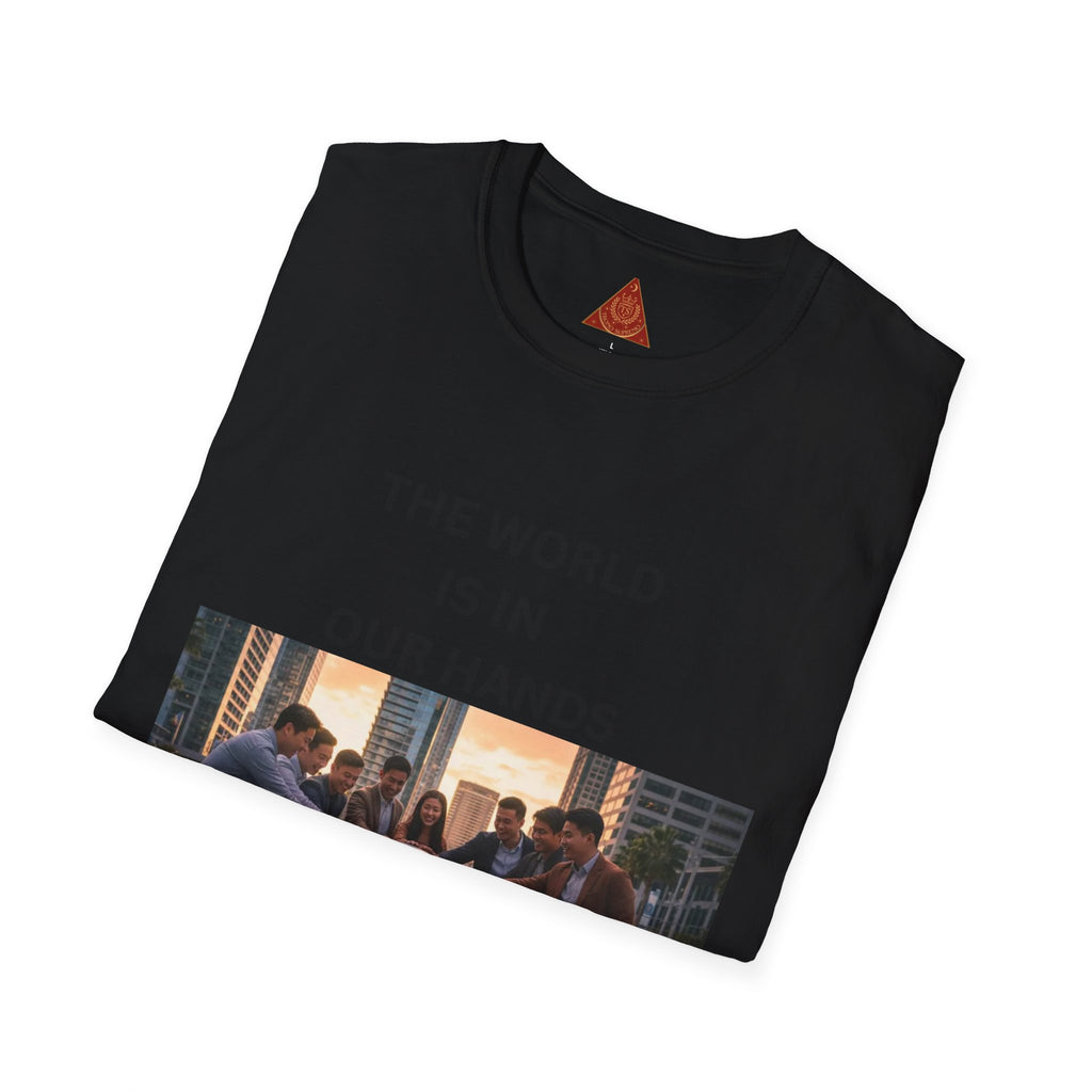Trono Supremo | Contemporary | The World Is In Our Hands T-Shirt — Environmental Awareness Graphic Tee