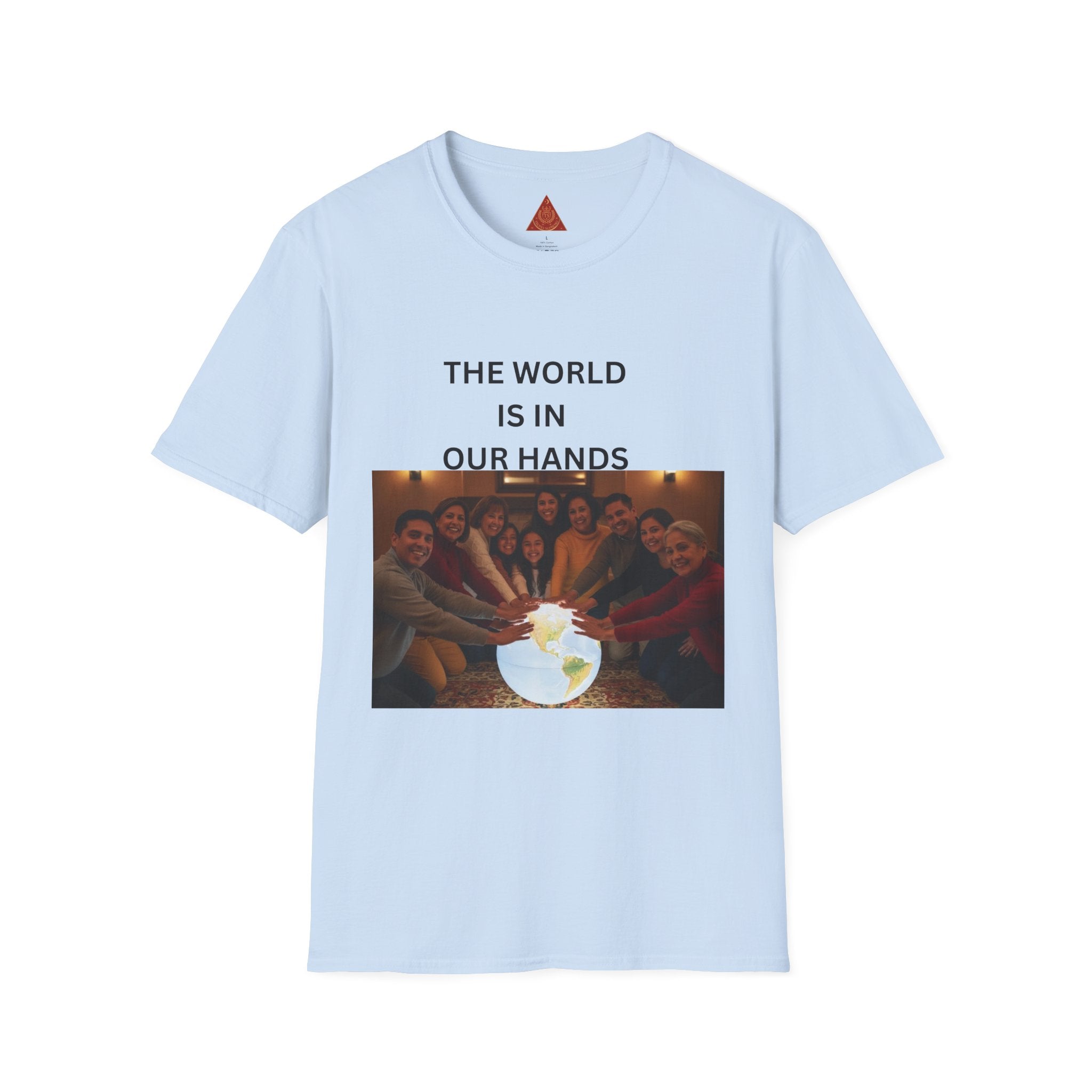 Trono Supremo { Contemporary | T-Shirt — "The World Is In Our Hands" Group Photo Global Unity Tee