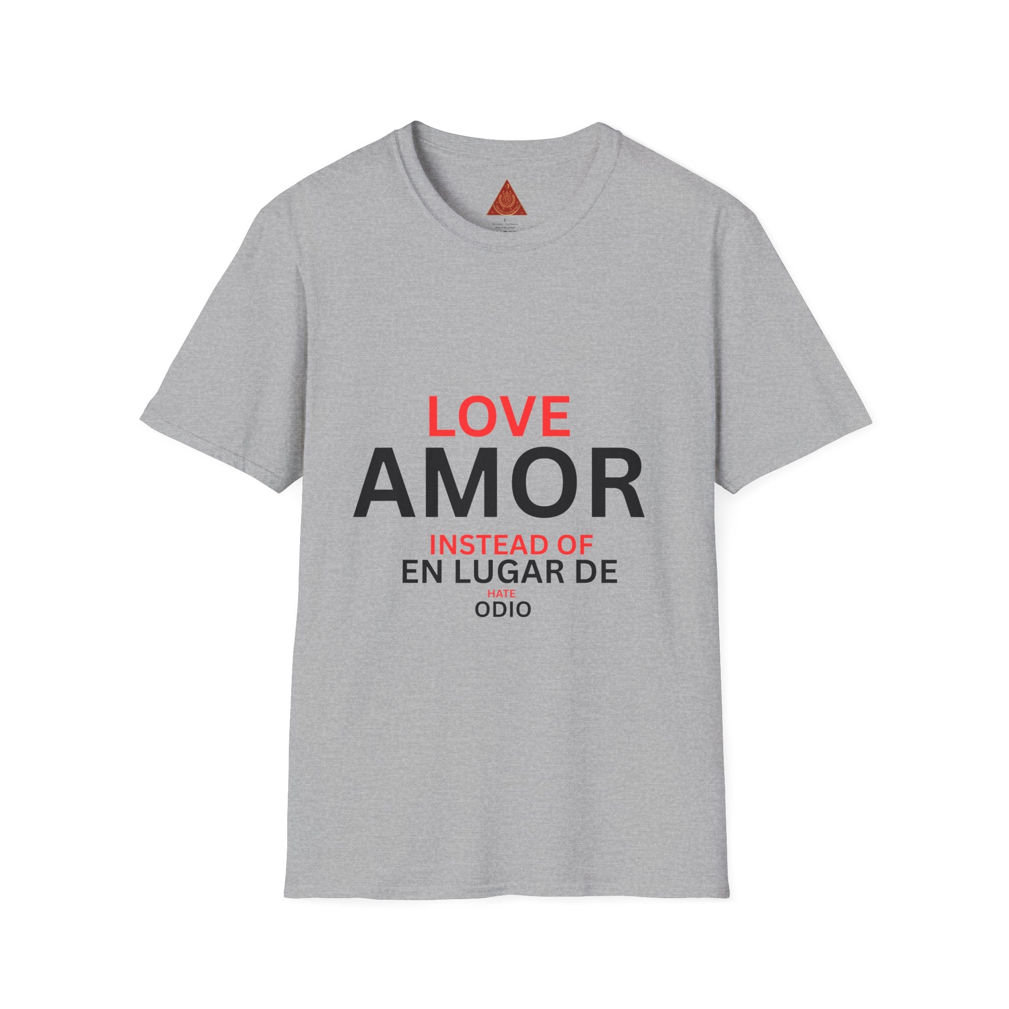 Trono Supremo { Contemporary | Love / Amor T-Shirt — "Love Instead of Hate" Bilingual Graphic Tee