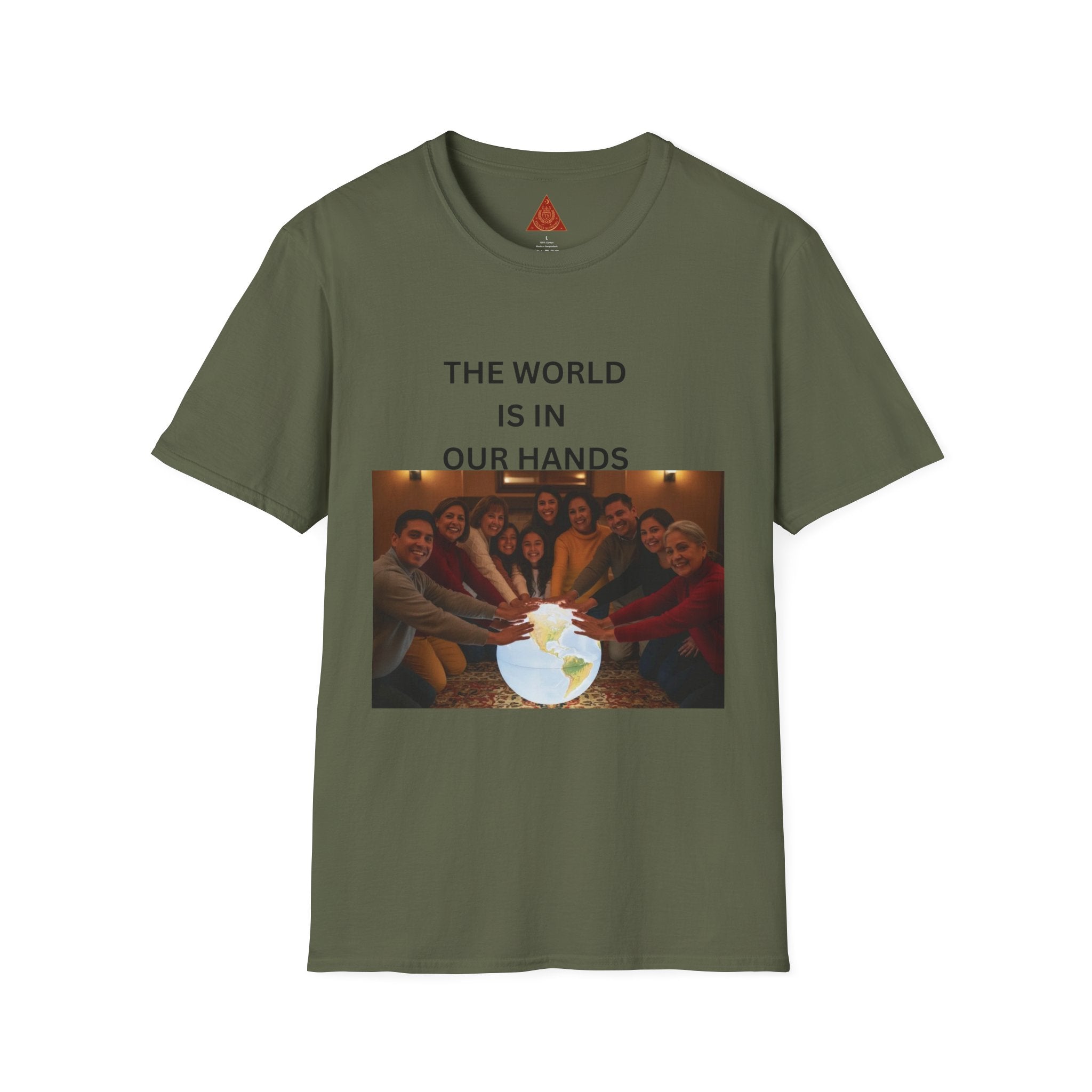 Trono Supremo { Contemporary | T-Shirt — "The World Is In Our Hands" Group Photo Global Unity Tee