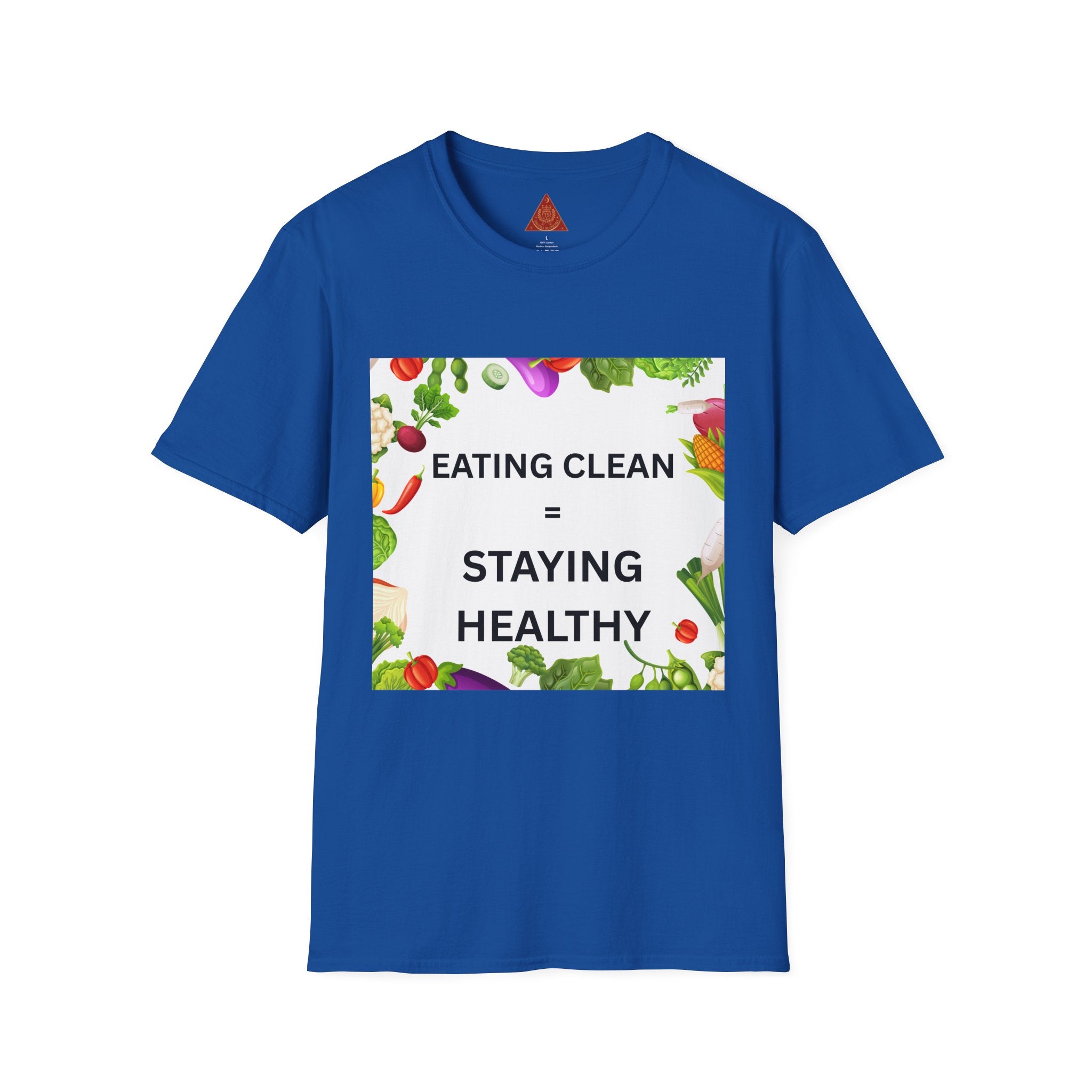 Trono Supremo | Contemporary  |  Eating Clean = Staying Healthy T-Shirt — Healthy Eating Veggie Graphic Tee