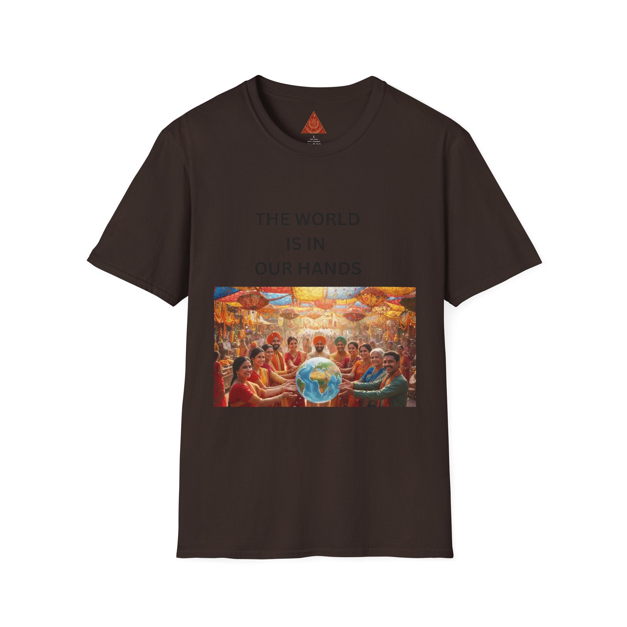 Trono Supremo | Contemporary | The World Is In Our Hands T-Shirt — Earth & Unity Graphic Tee