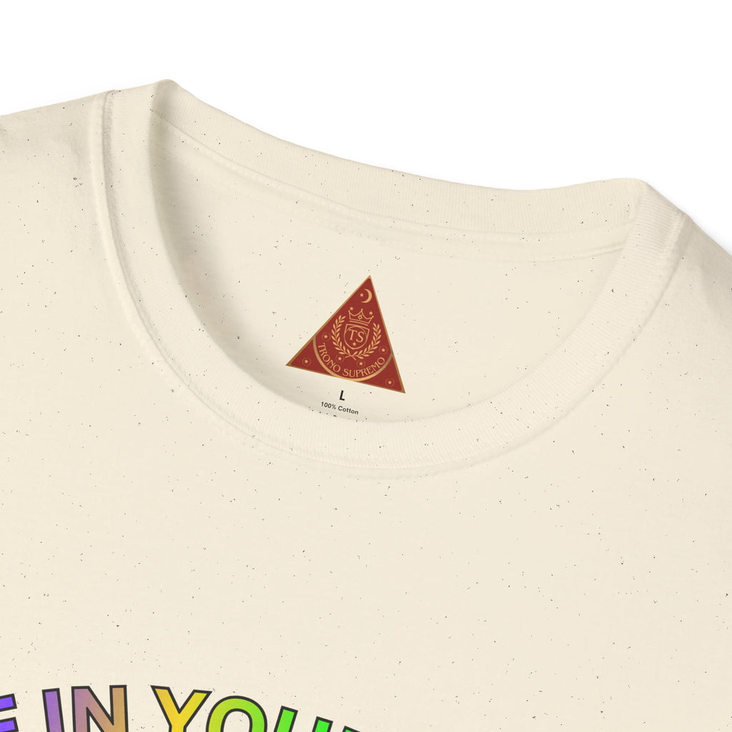 Trono Supremo  |  Contemporary  |  T-Shirt — "Live in Your Truth & Let Everyone Live in Their Truth" Rainbow Pride Tee