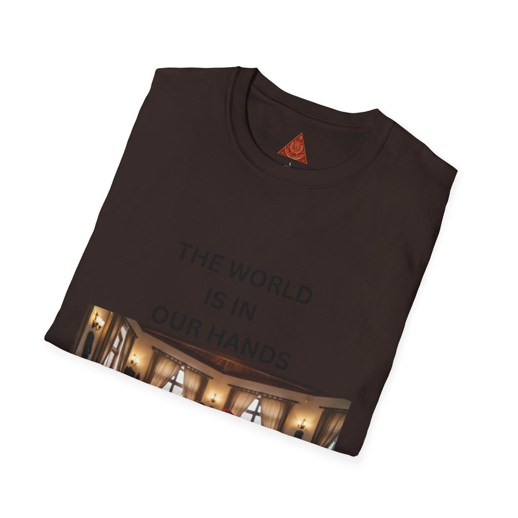 Trono Supremo { Contemporary | T-Shirt — "The World Is In Our Hands" Globe Art Tee