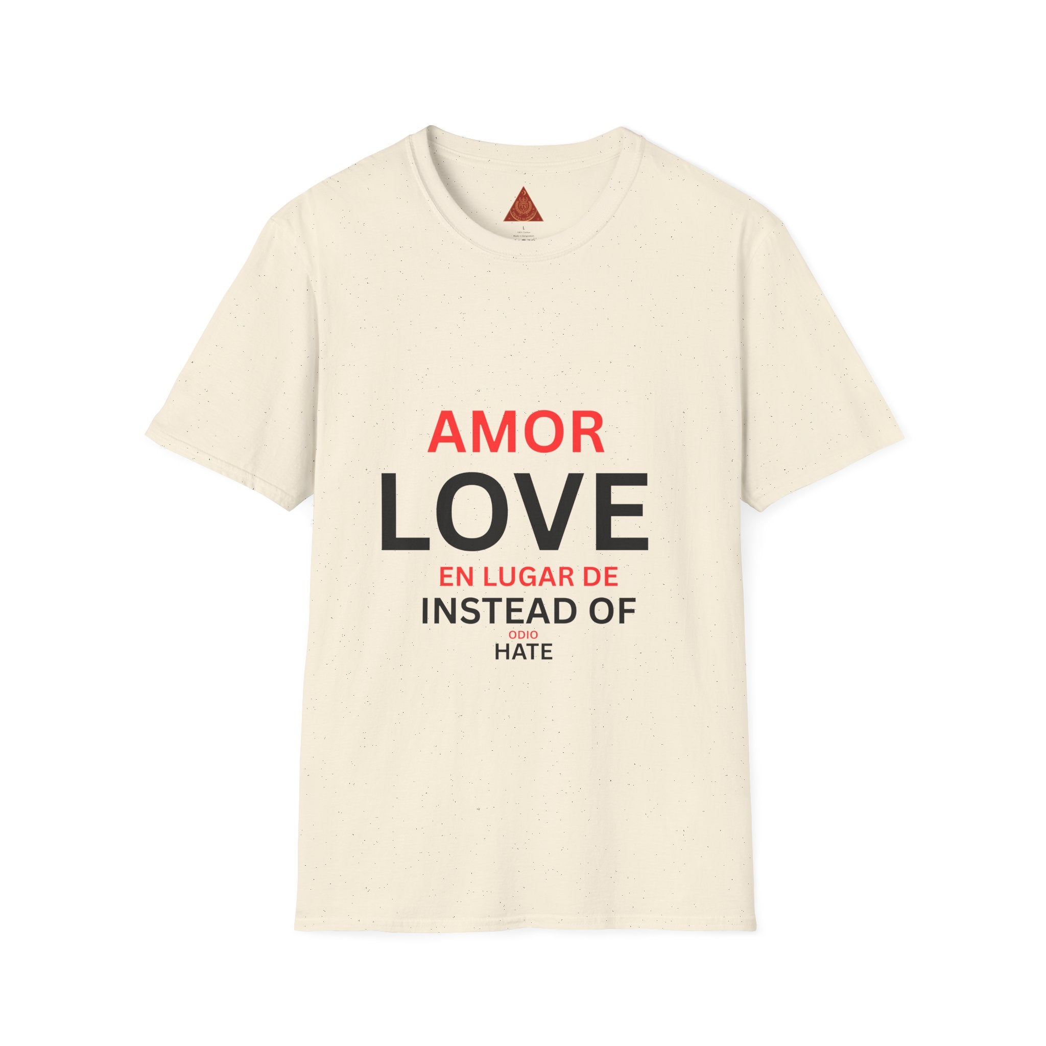 Trono Supremo | Contemporary | Love / Amor T-Shirt — “Love Instead of Hate” Bilingual Graphic Tee