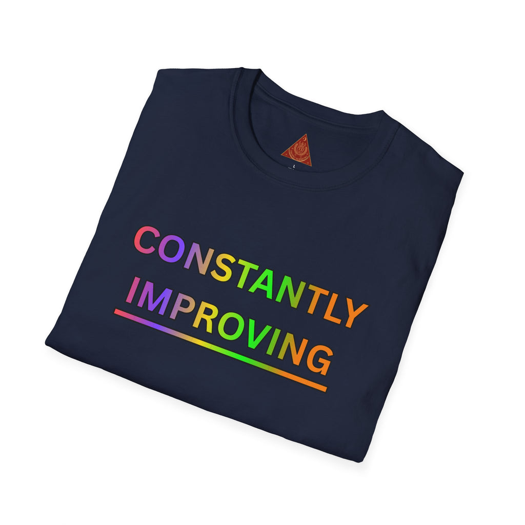 Trono Supremo |  Contemporary  |  Constantly Improving Rainbow Motivational T-Shirt