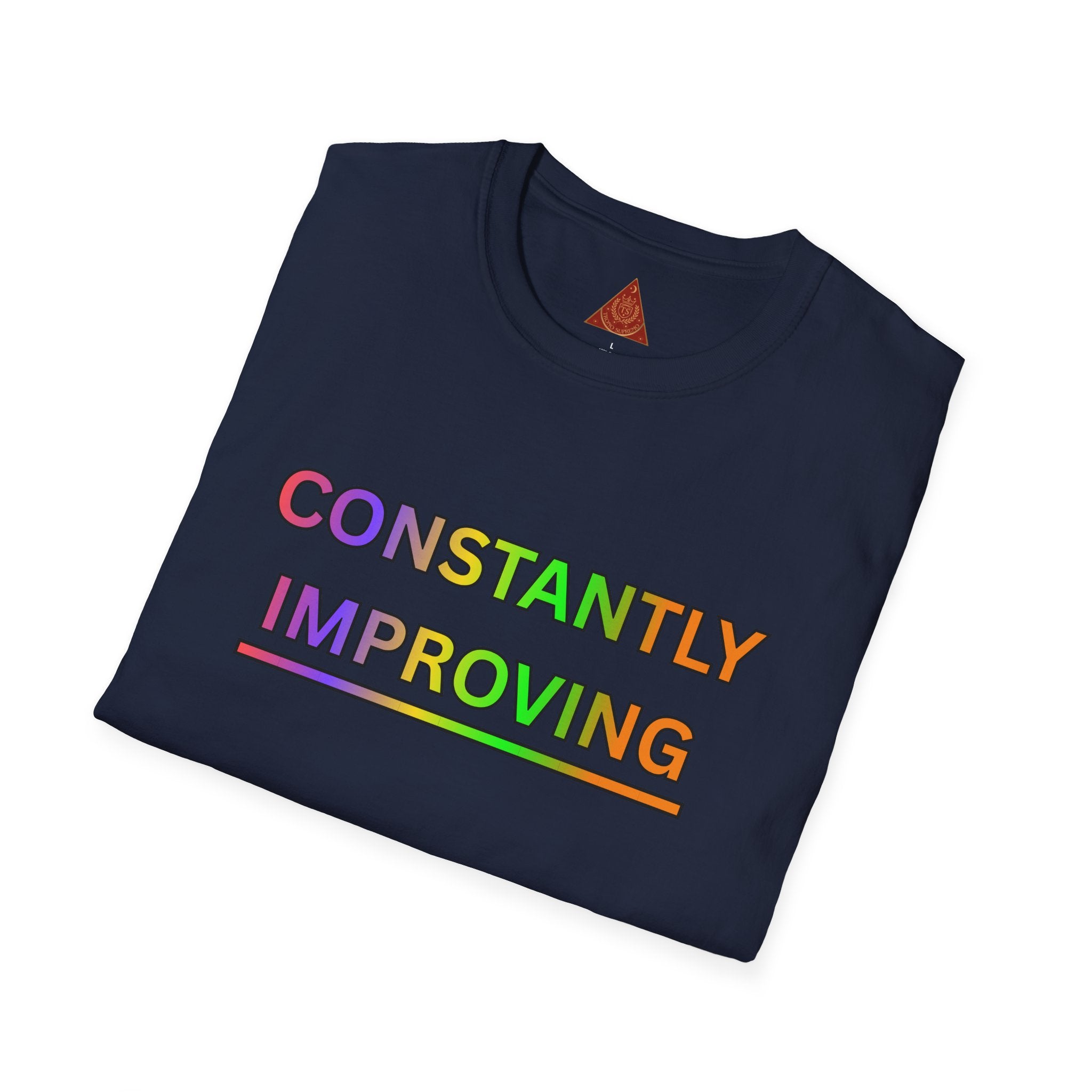 Trono Supremo |  Contemporary  |  Constantly Improving Rainbow Motivational T-Shirt