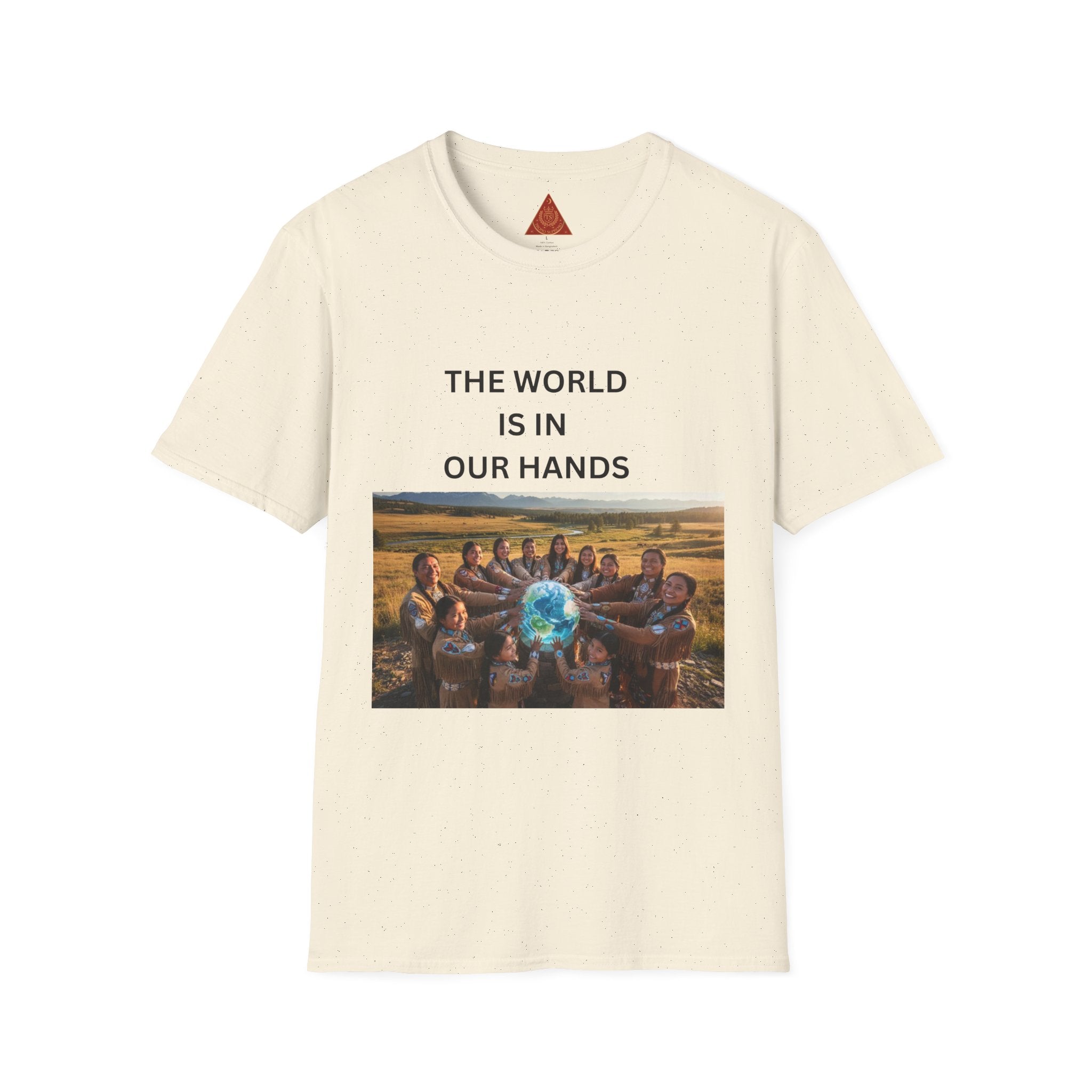 Trono Supremo | Contemporary | The World Is In Our Hands T-Shirt — Environmental Awareness Tee