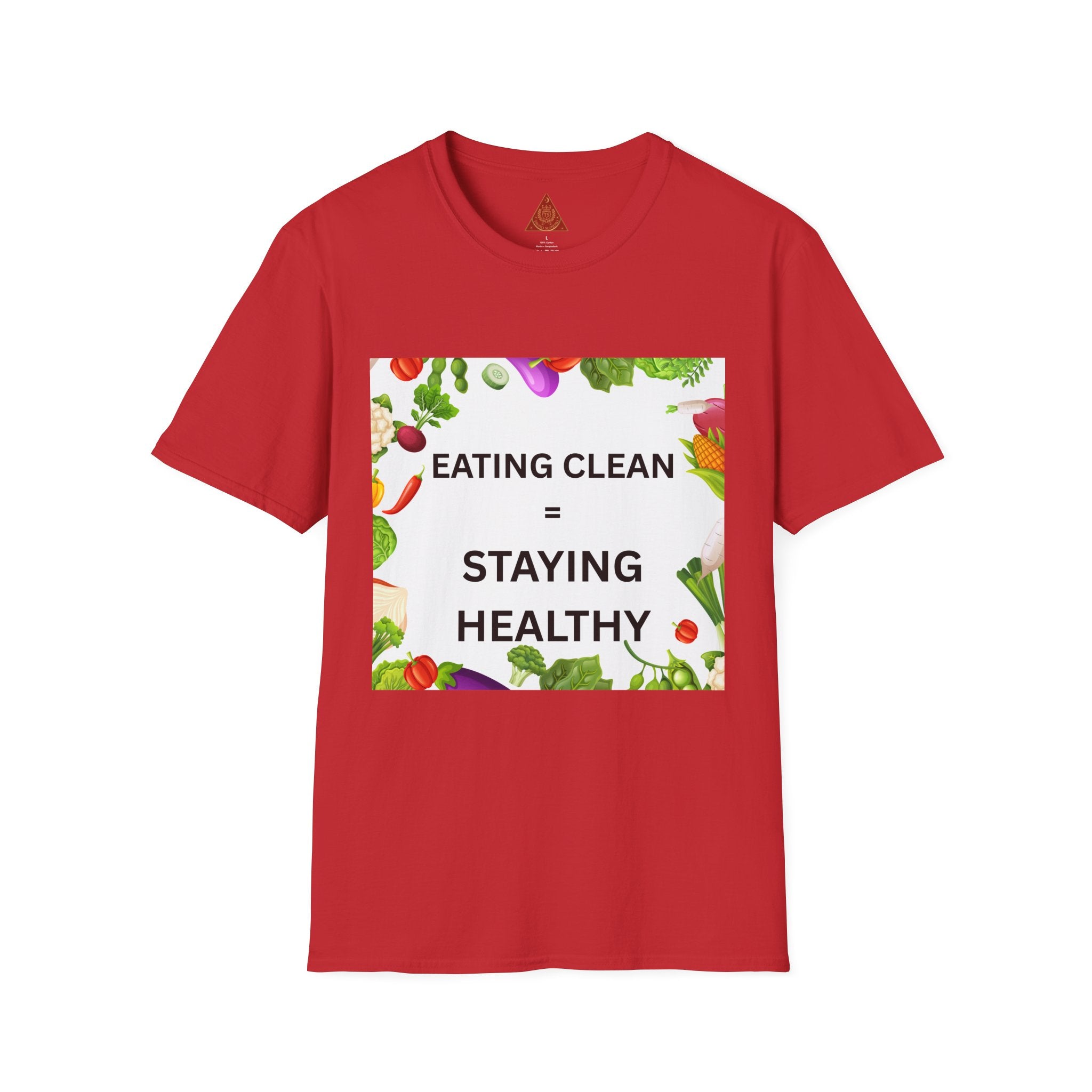 Trono Supremo | Contemporary  |  Eating Clean = Staying Healthy T-Shirt — Healthy Eating Veggie Graphic Tee