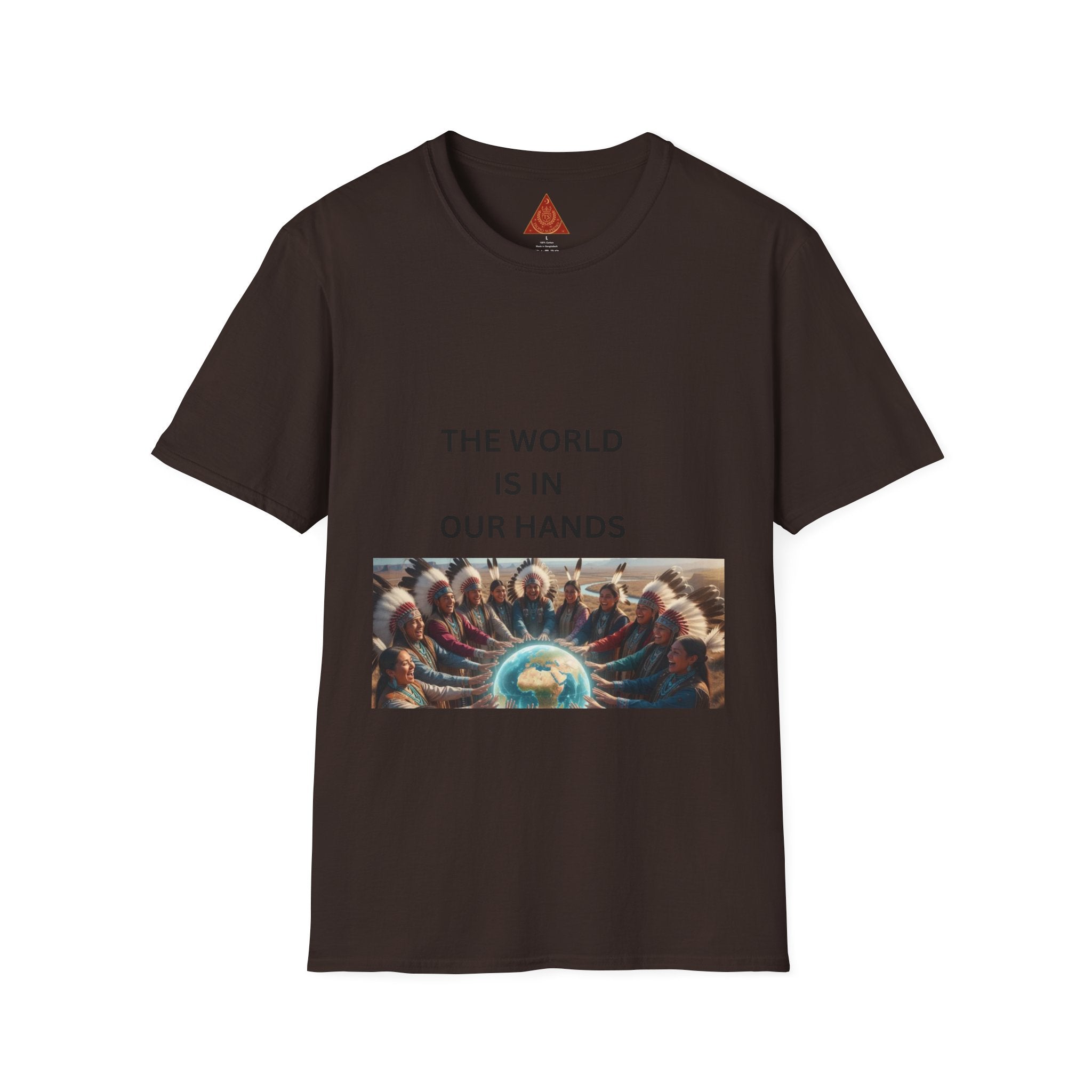 T‑Shirt — "The World Is In Our Hands" Globe Graphic Tee