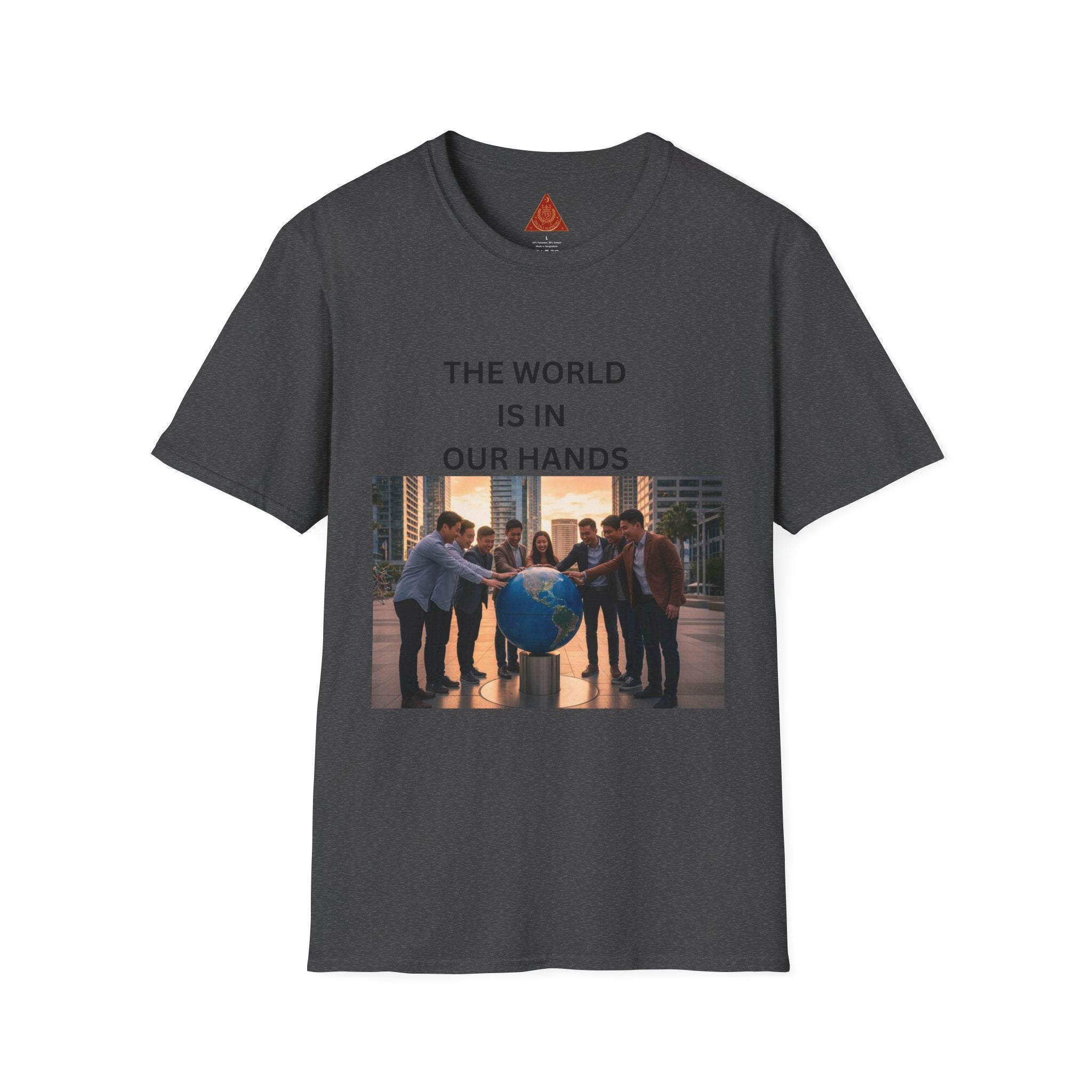 Trono Supremo | Contemporary | The World Is In Our Hands T-Shirt — Environmental Awareness Graphic Tee