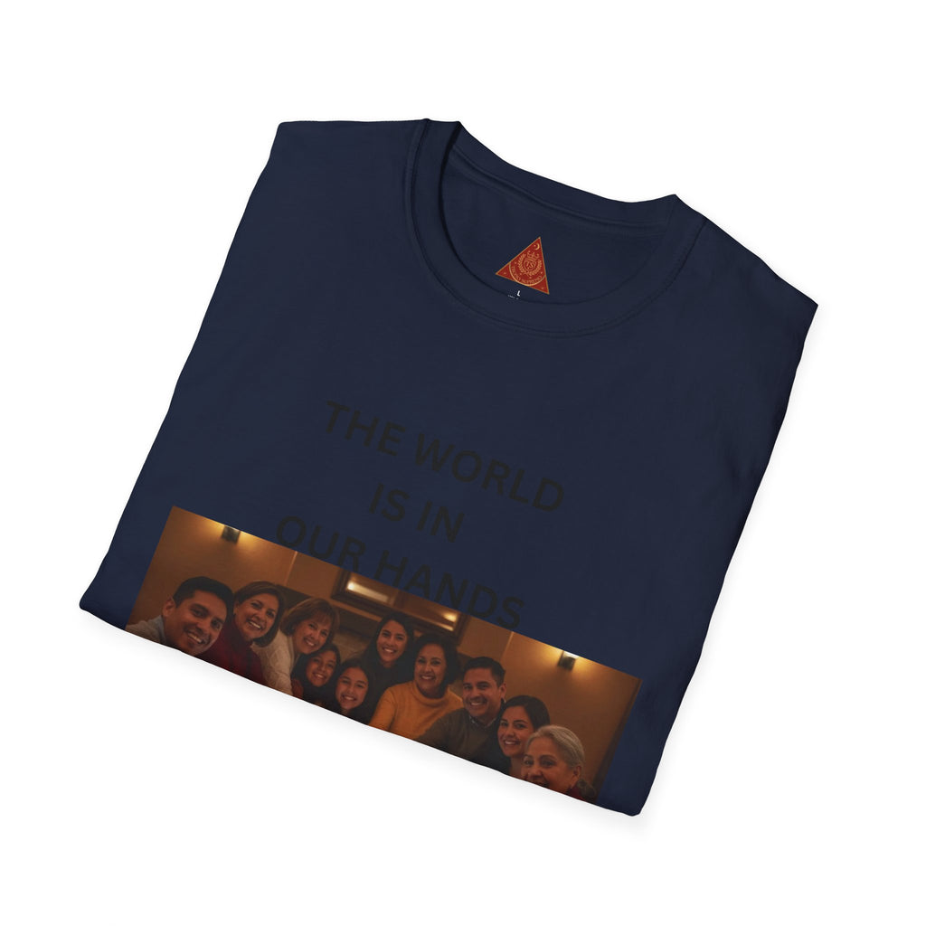 Trono Supremo { Contemporary | T-Shirt — "The World Is In Our Hands" Group Photo Global Unity Tee