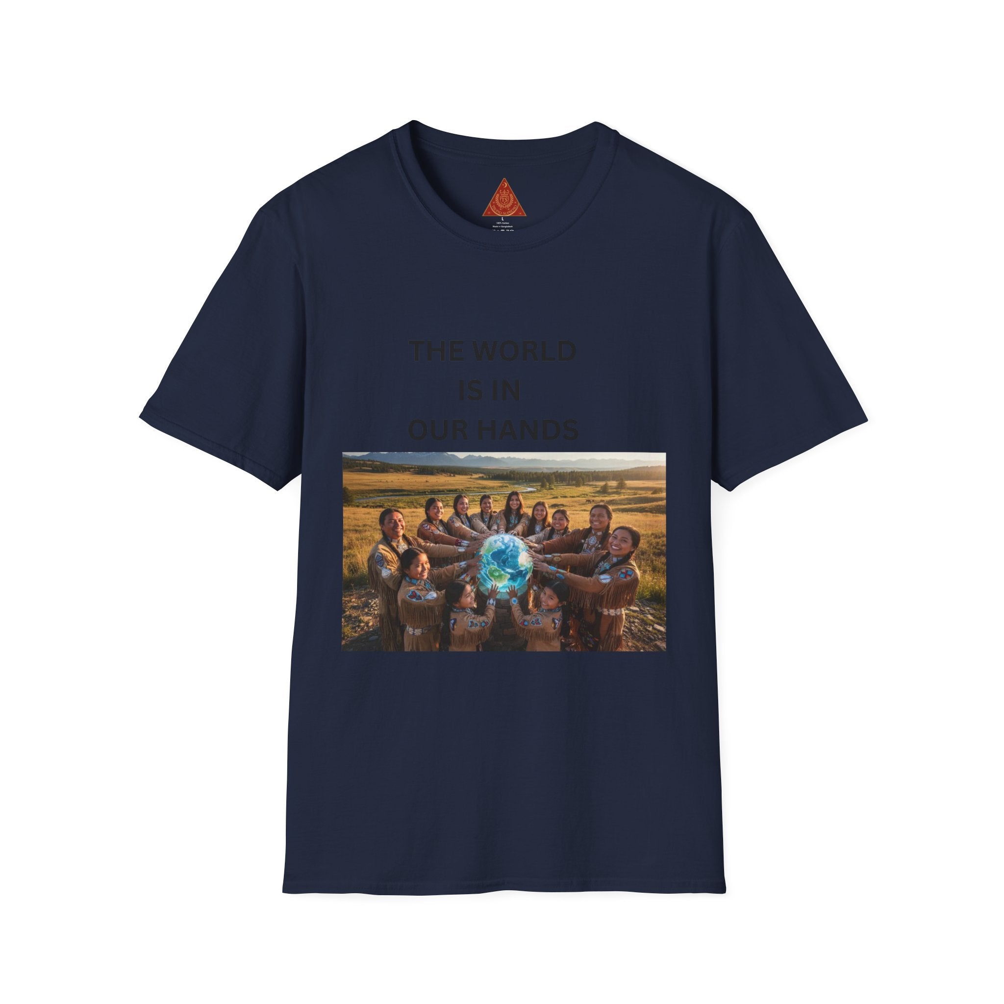 Trono Supremo | Contemporary | The World Is In Our Hands T-Shirt — Environmental Awareness Tee
