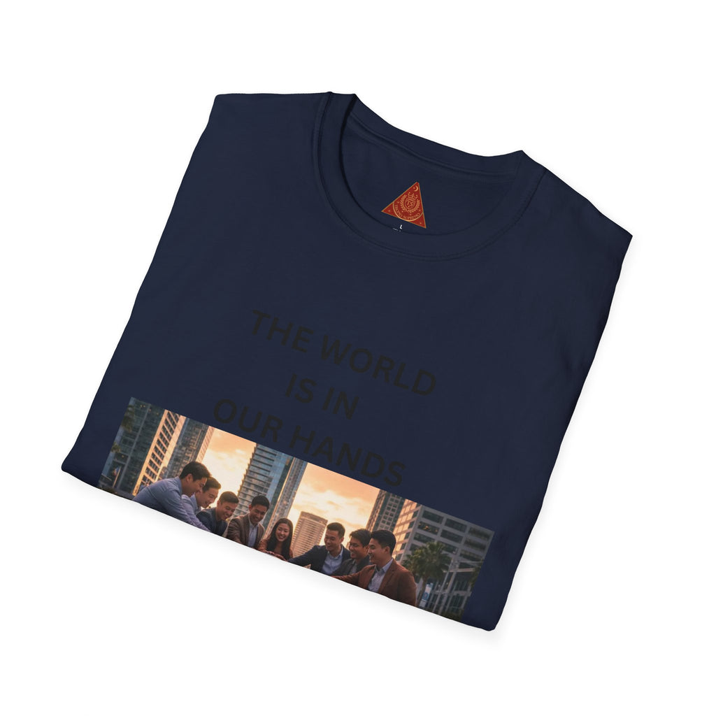 Trono Supremo | Contemporary | The World Is In Our Hands T-Shirt — Environmental Awareness Graphic Tee