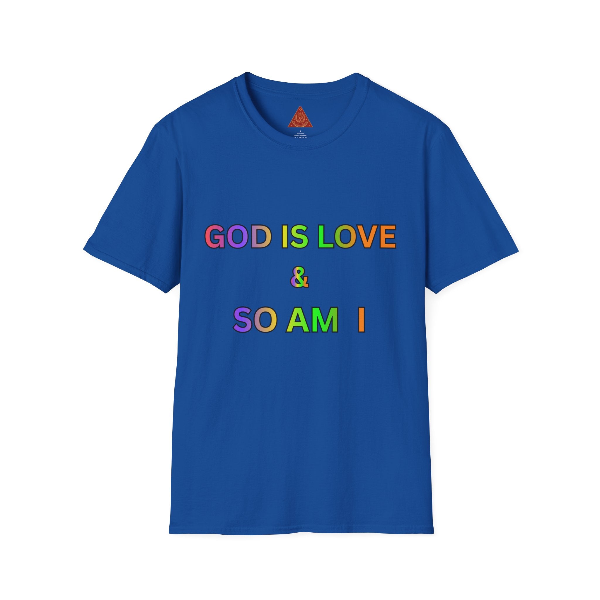 Trono Supremo  |  Contemporary  |  God Is Love & So Am I T-Shirt — Rainbow Faith Pride Tee
