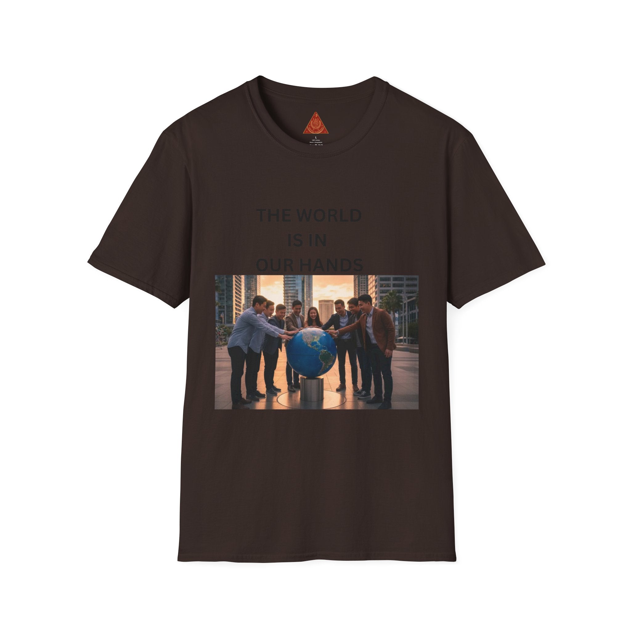 Trono Supremo | Contemporary | The World Is In Our Hands T-Shirt — Environmental Awareness Graphic Tee