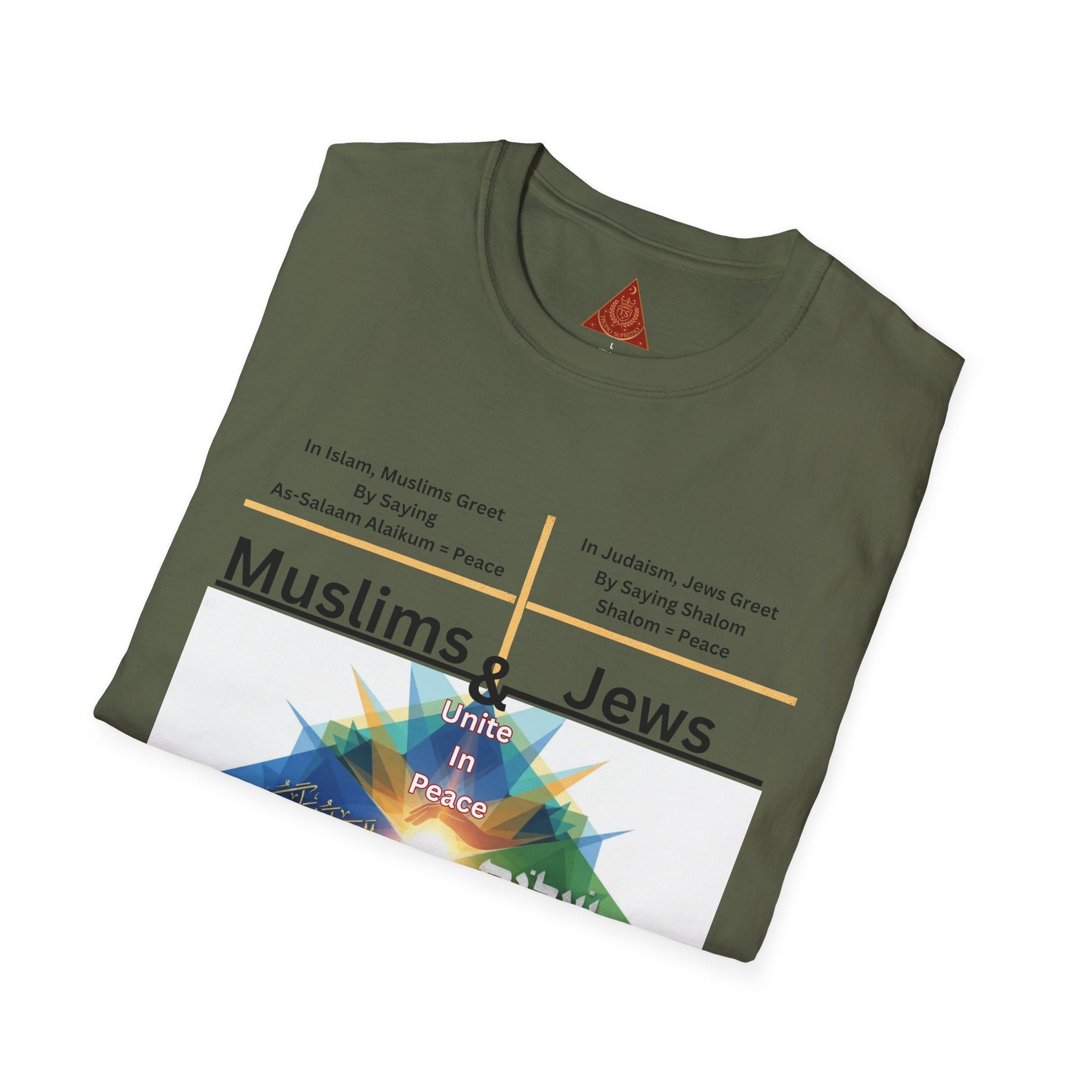 Muslims & Jews Unite Peace T-Shirt — Interfaith Harmony Graphic Tee