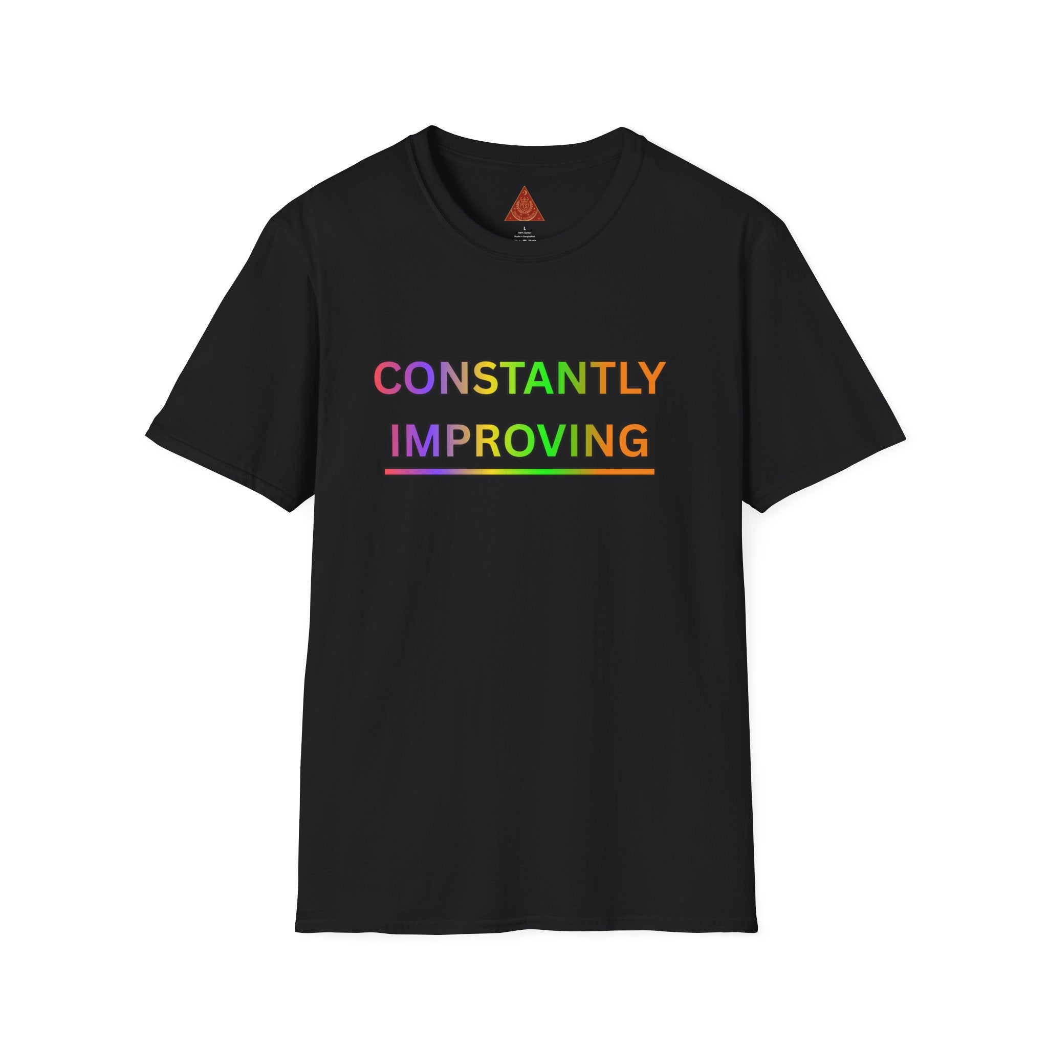 Trono Supremo |  Contemporary  |  Constantly Improving Rainbow Motivational T-Shirt