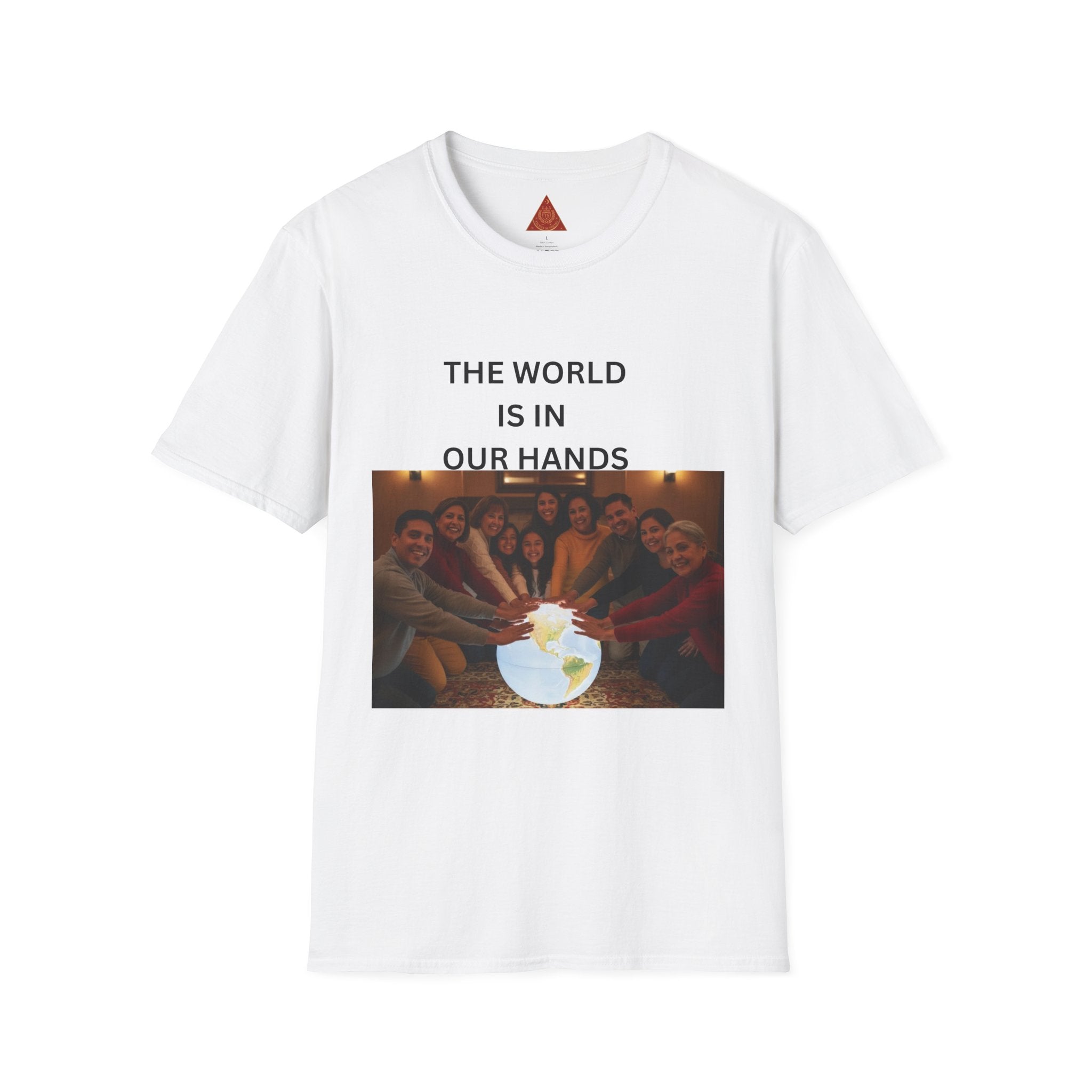 Trono Supremo { Contemporary | T-Shirt — "The World Is In Our Hands" Group Photo Global Unity Tee
