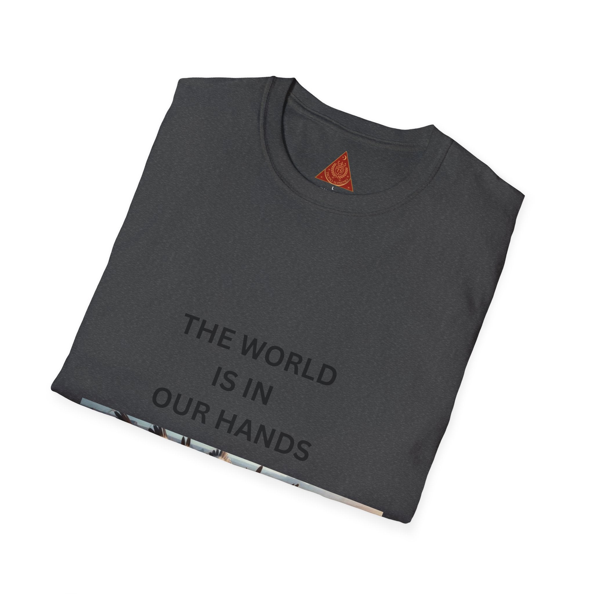 T‑Shirt — "The World Is In Our Hands" Globe Graphic Tee