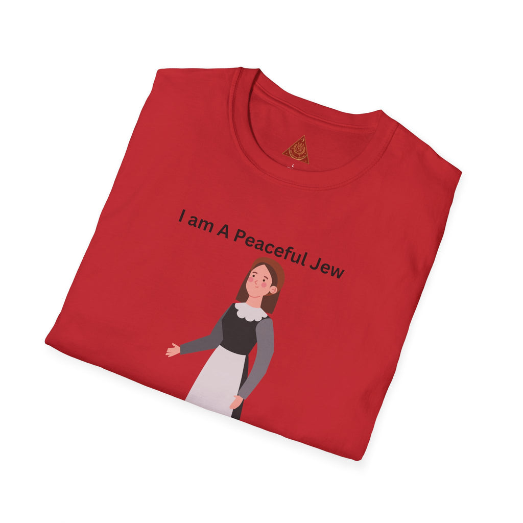 Trono Supremo { Contemporary | "I Am A Peaceful Jew "T-Shirt — Minimalist Jewish Heritage Tee