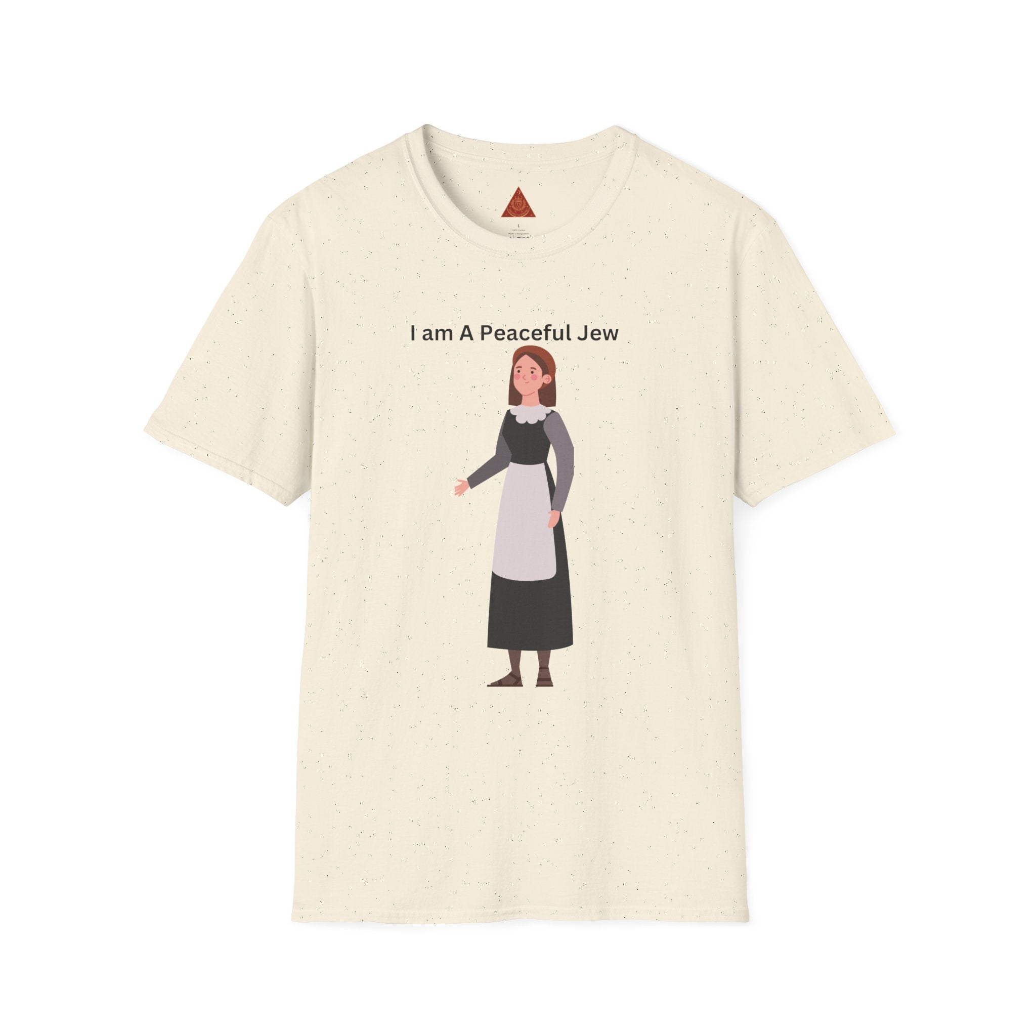 Trono Supremo { Contemporary | "I Am A Peaceful Jew "T-Shirt — Minimalist Jewish Heritage Tee
