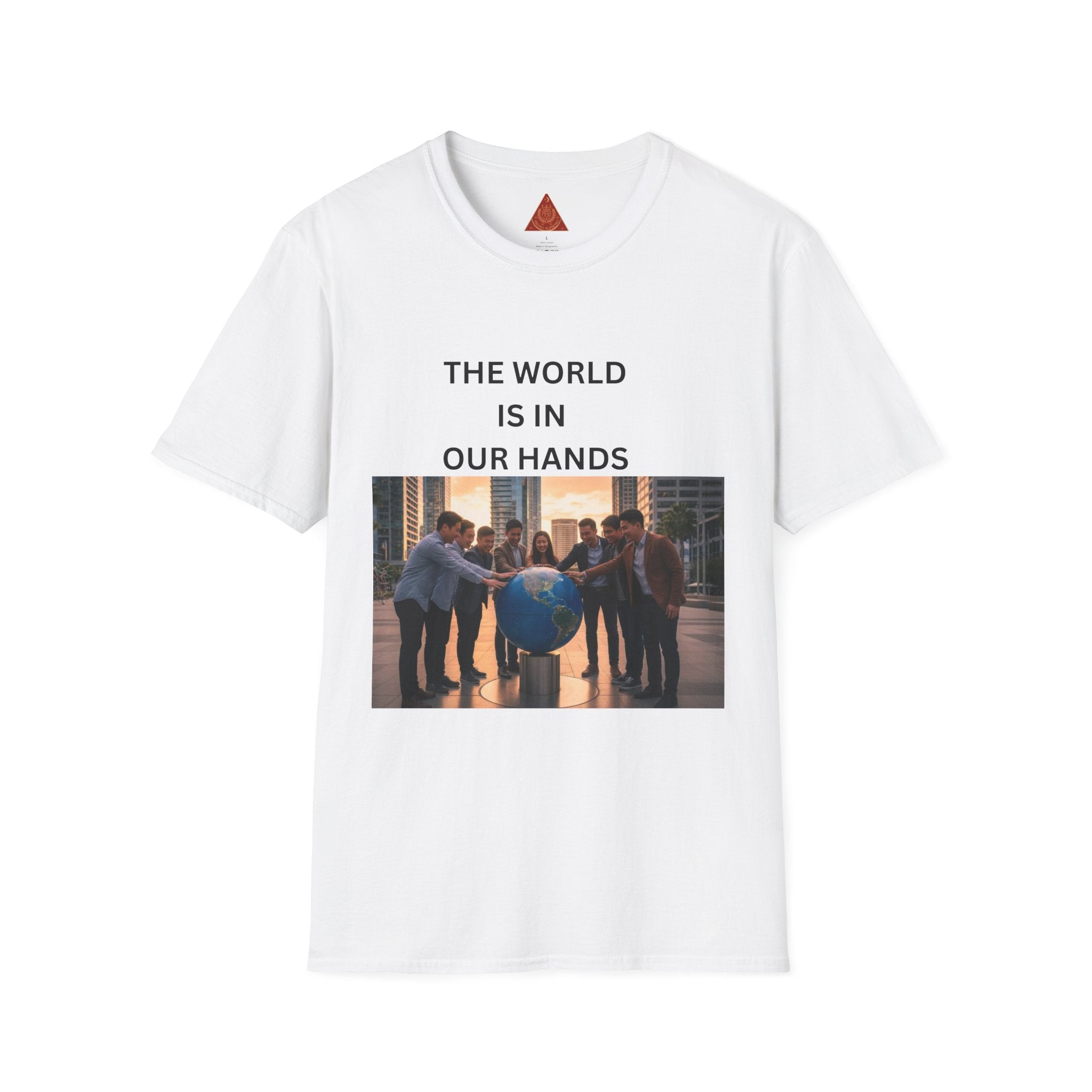 Trono Supremo | Contemporary | The World Is In Our Hands T-Shirt — Environmental Awareness Graphic Tee