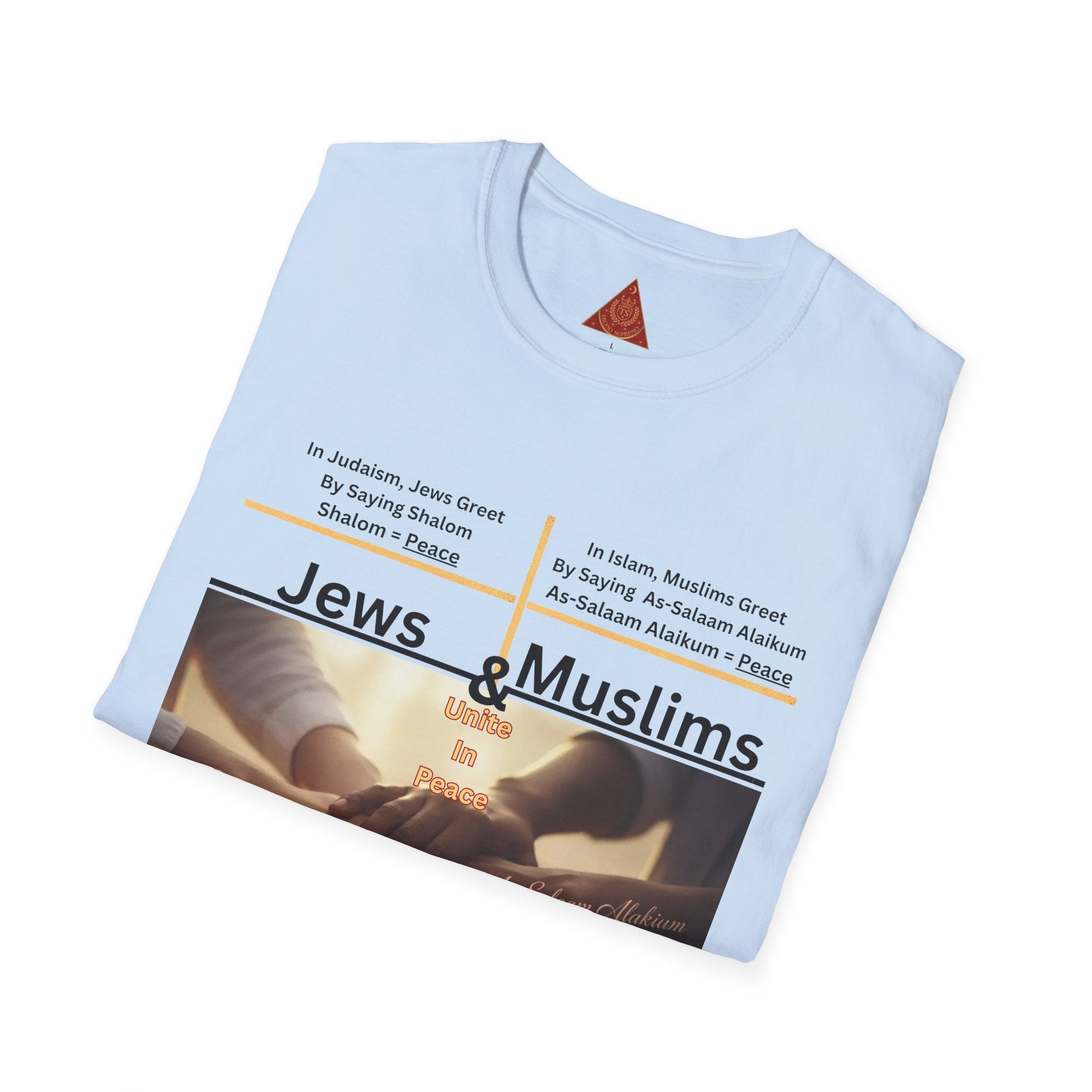 Trono Supremo Contemporary | Jews & Muslims Unity T-Shirt — Interfaith Friendship Tee