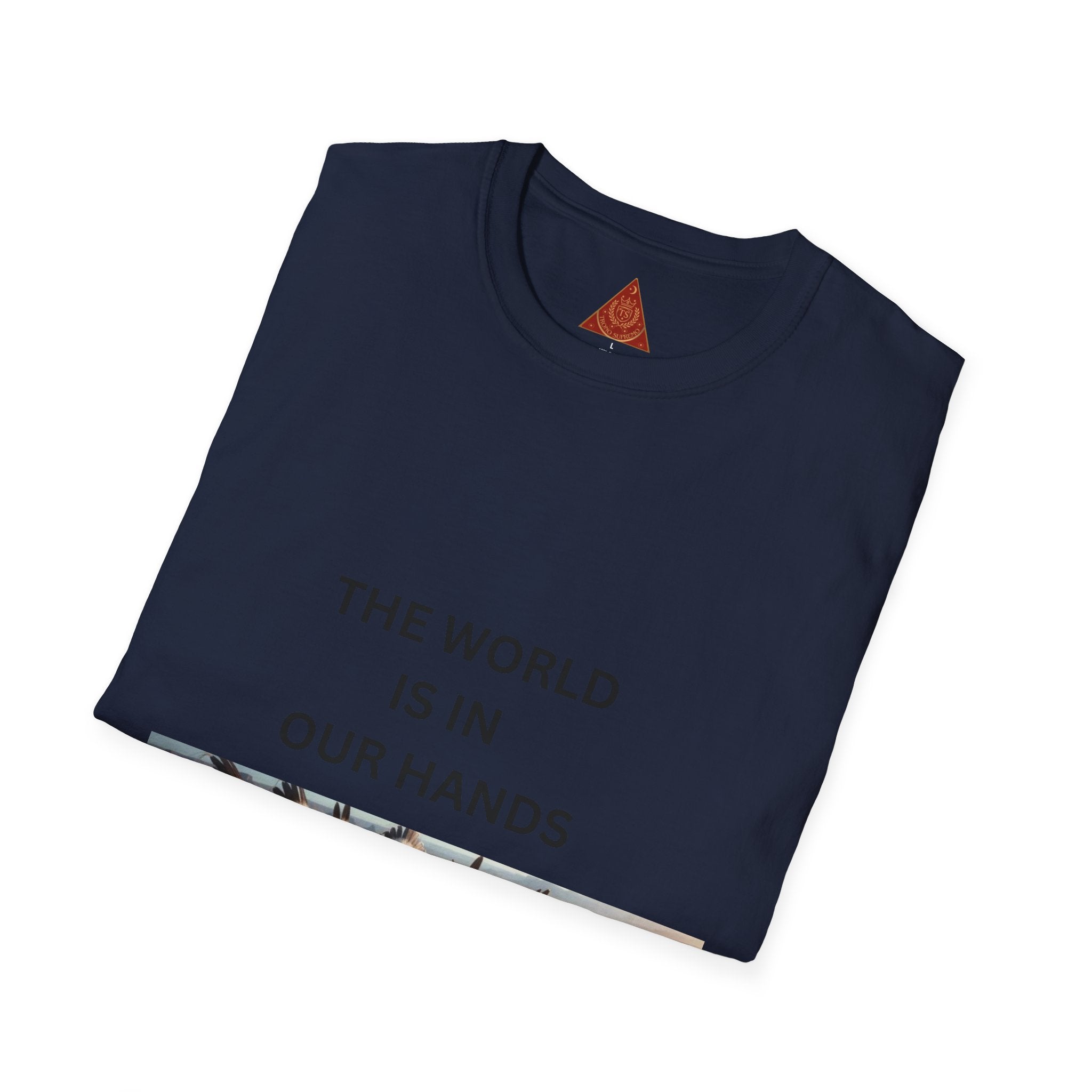 T‑Shirt — "The World Is In Our Hands" Globe Graphic Tee