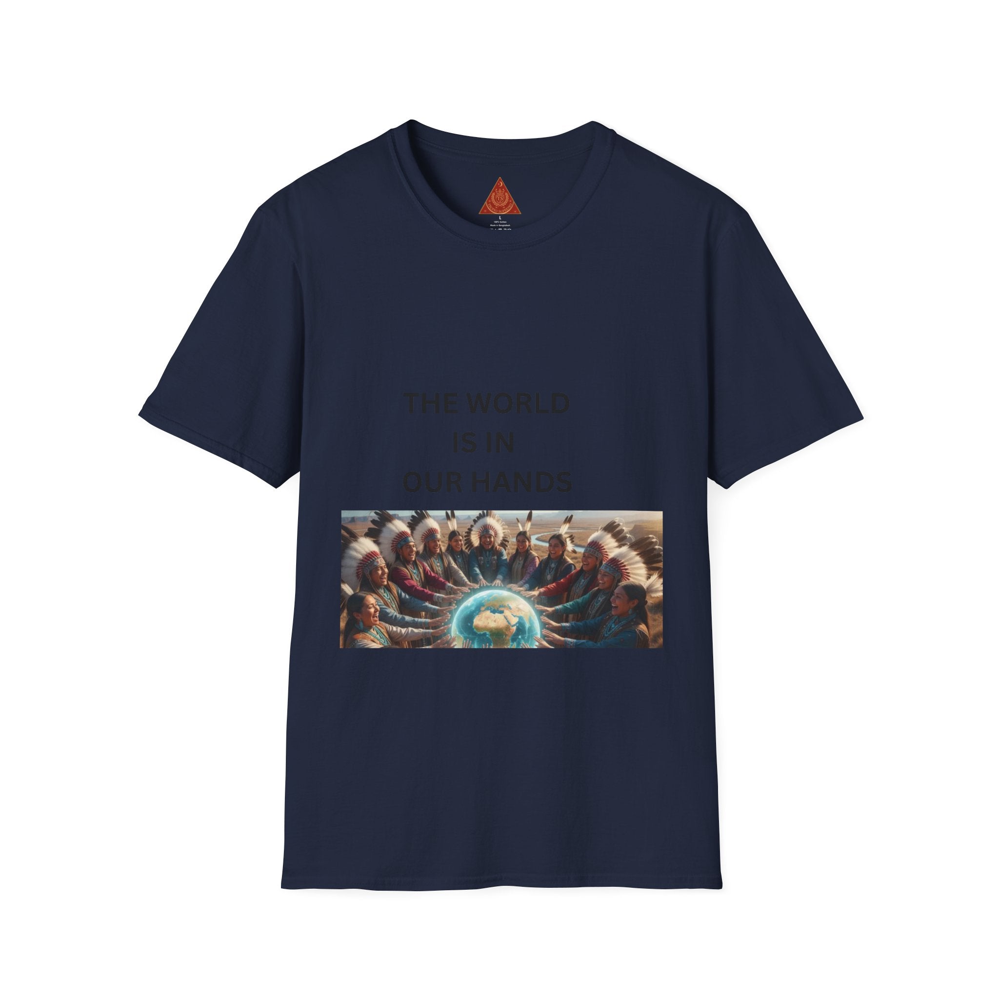 T‑Shirt — "The World Is In Our Hands" Globe Graphic Tee
