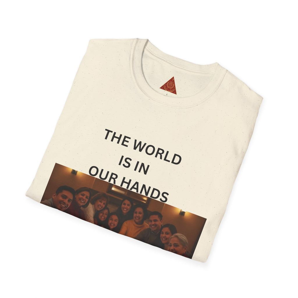 Trono Supremo { Contemporary | T-Shirt — "The World Is In Our Hands" Group Photo Global Unity Tee
