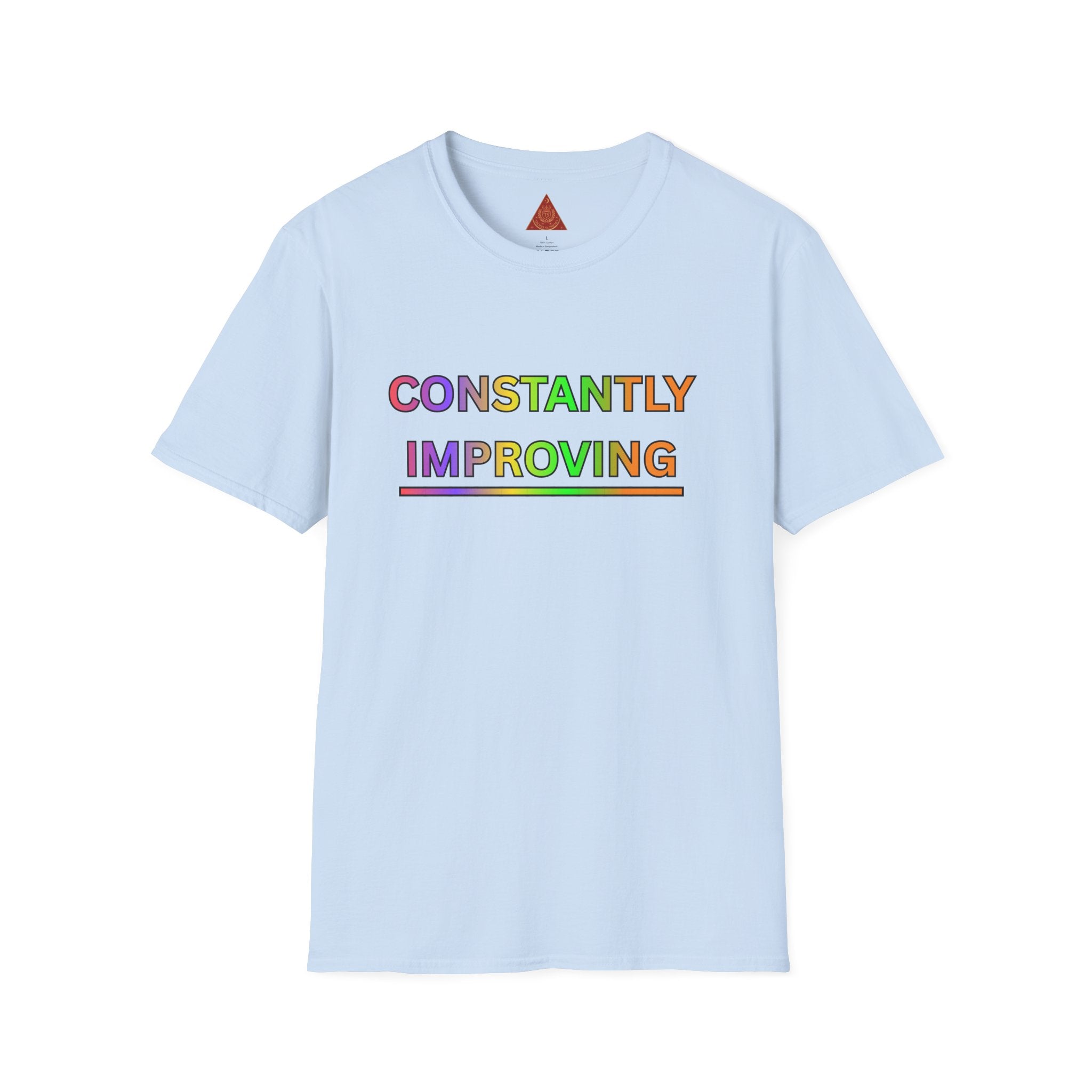 Trono Supremo |  Contemporary  |  Constantly Improving Rainbow Motivational T-Shirt