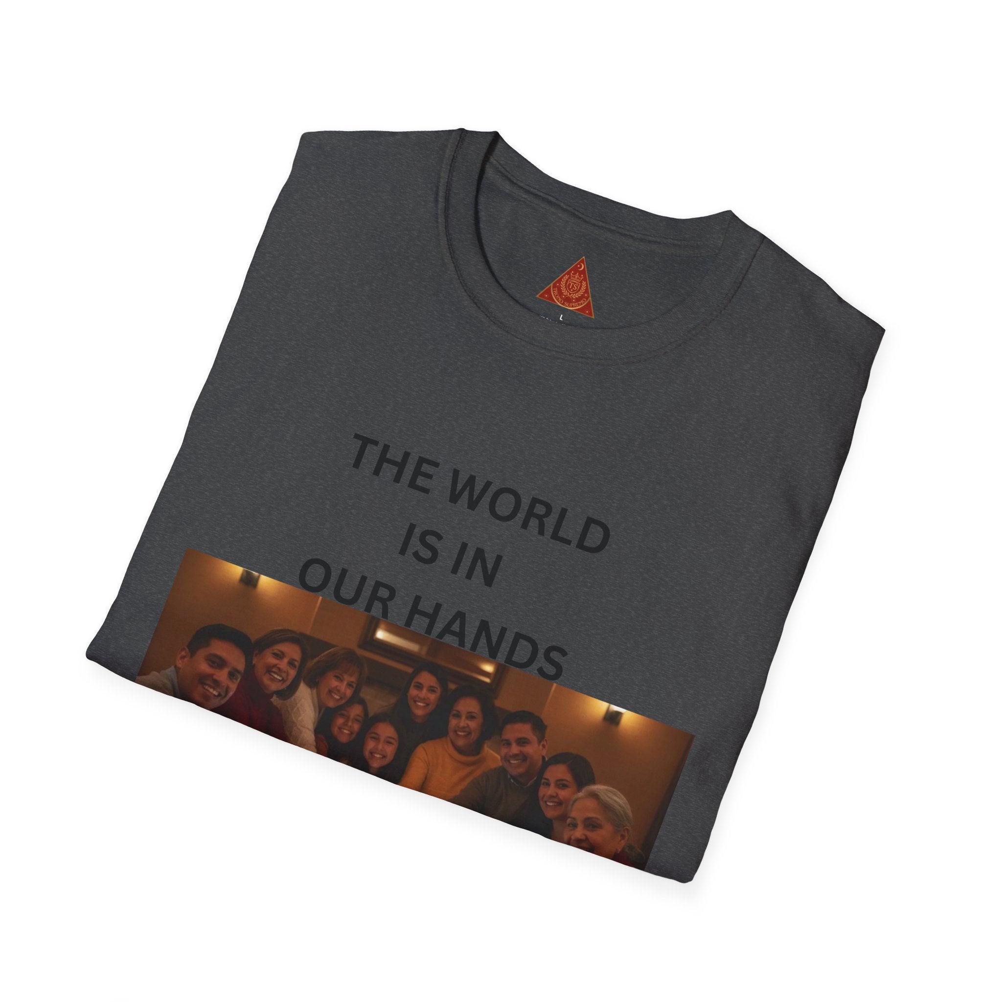 Trono Supremo { Contemporary | T-Shirt — "The World Is In Our Hands" Group Photo Global Unity Tee