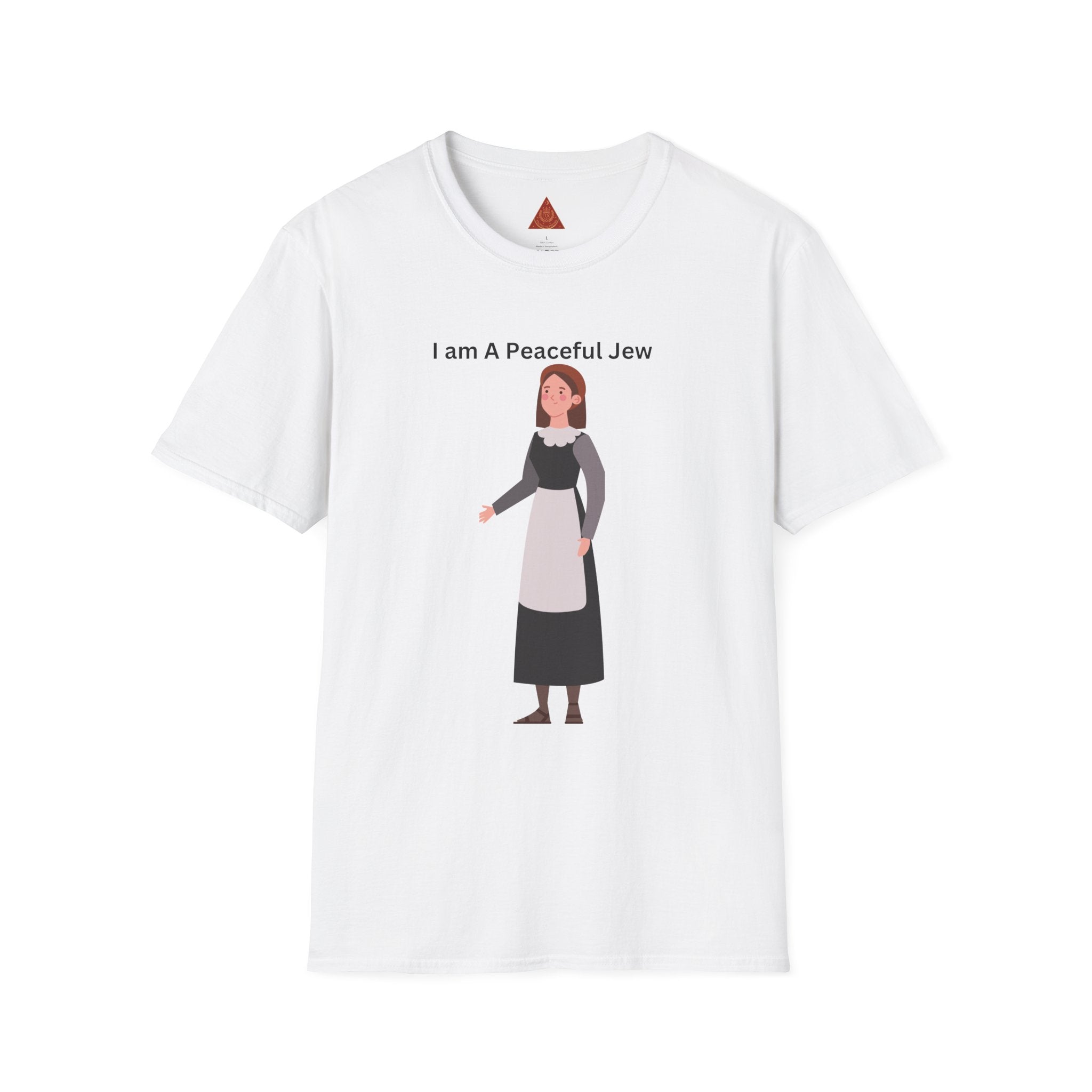 Trono Supremo { Contemporary | "I Am A Peaceful Jew "T-Shirt — Minimalist Jewish Heritage Tee