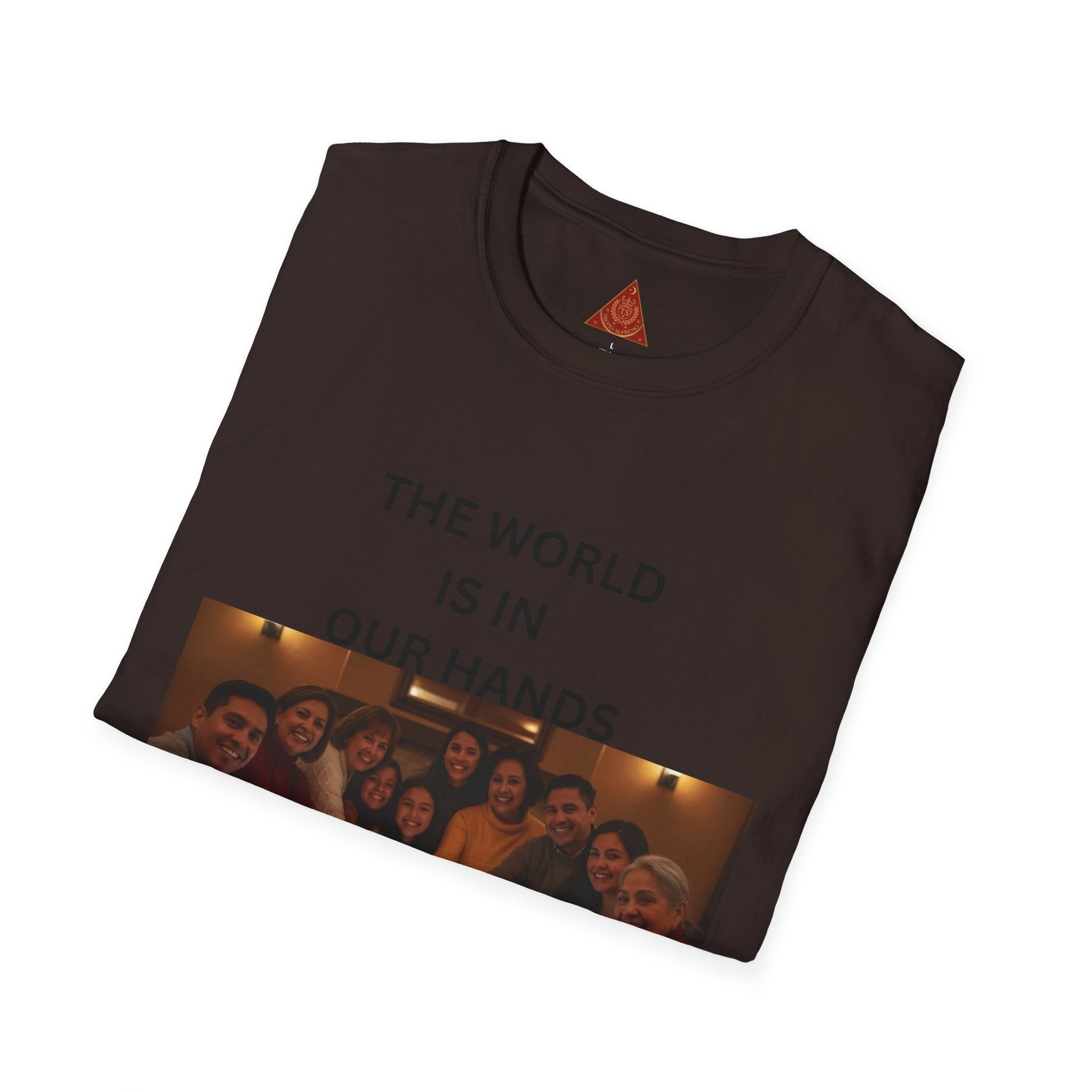 Trono Supremo { Contemporary | T-Shirt — "The World Is In Our Hands" Group Photo Global Unity Tee