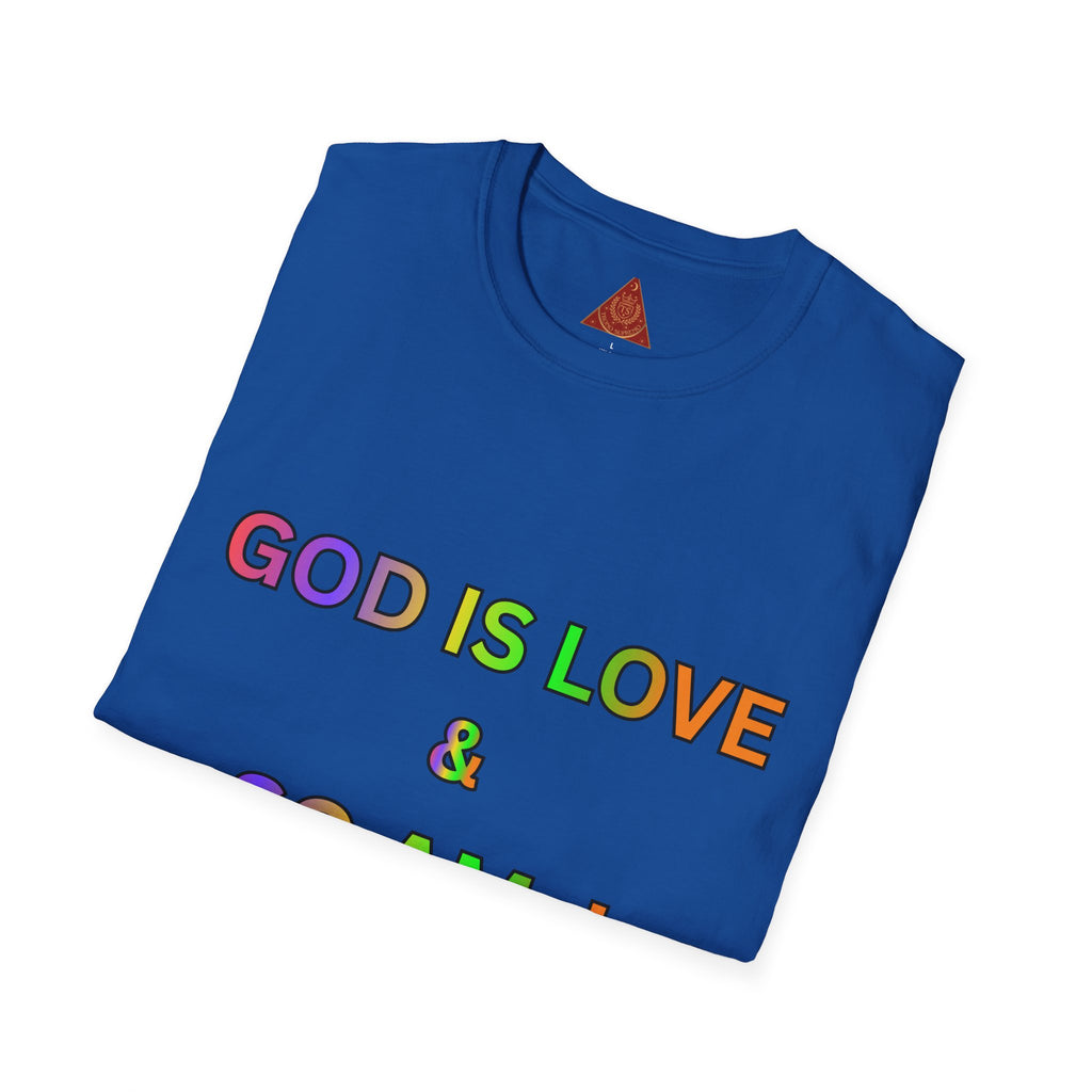 Trono Supremo  |  Contemporary  |  God Is Love & So Am I T-Shirt — Rainbow Faith Pride Tee