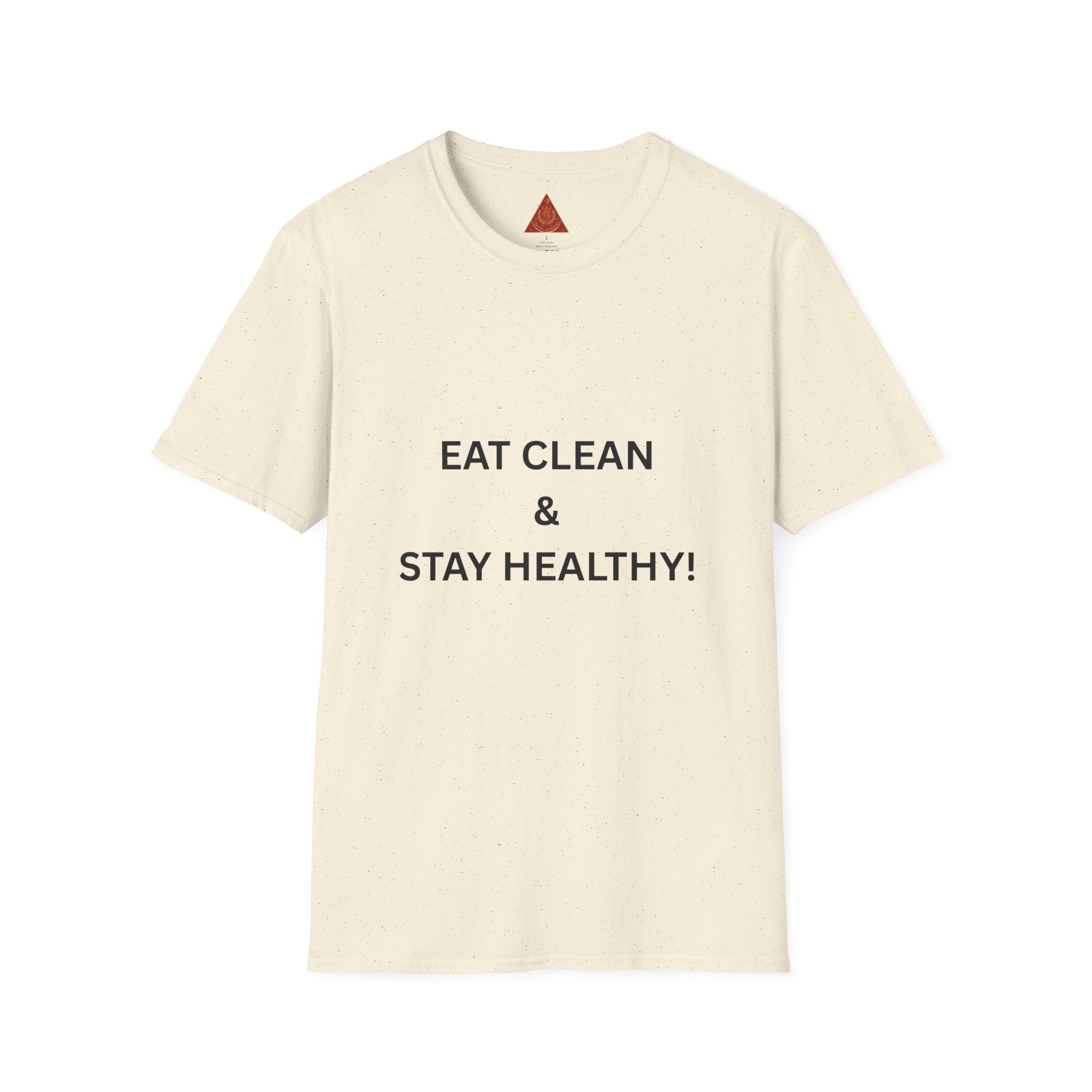 Trono Supremo | Contemporary  |  Eat Clean & Stay Healthy T‑Shirt — Minimal Wellness Graphic Tee
