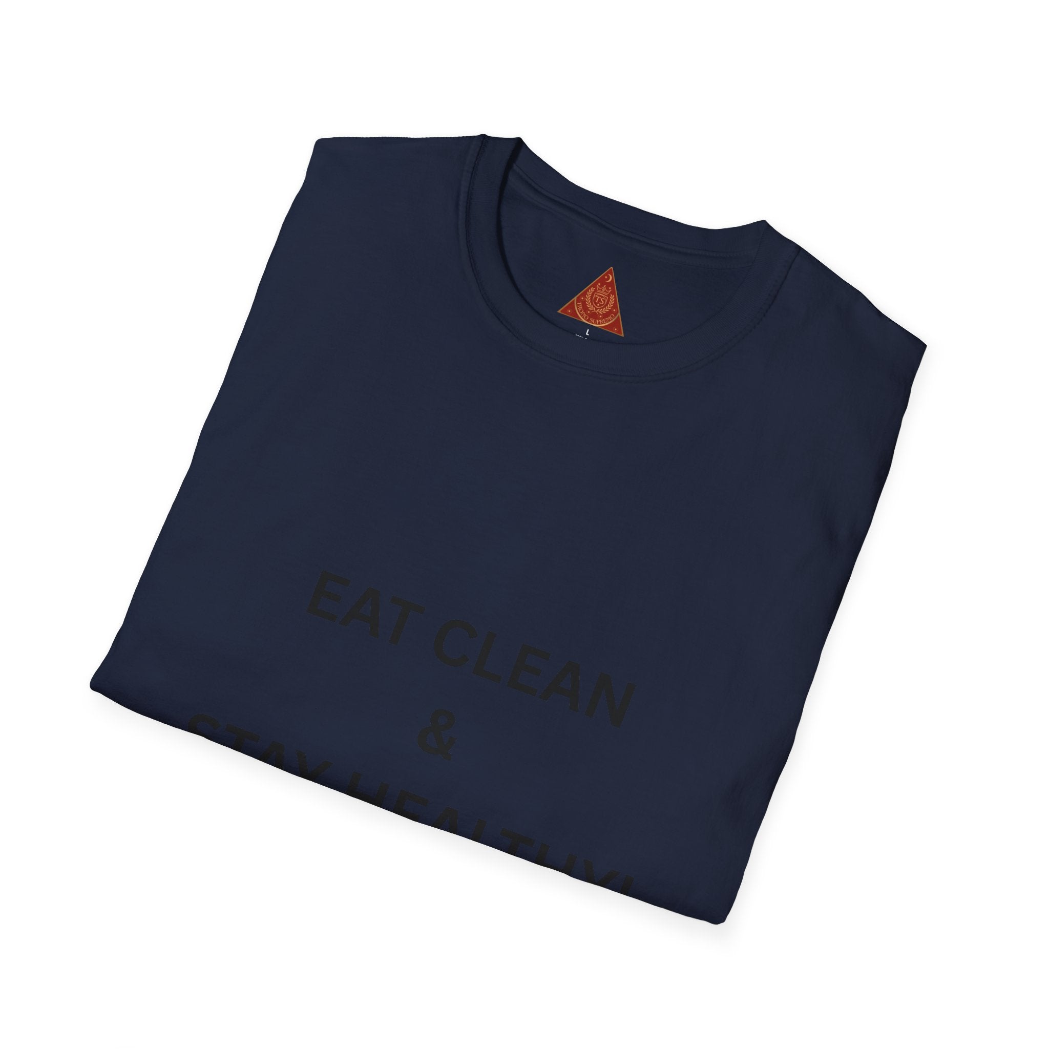 Trono Supremo | Contemporary  |  Eat Clean & Stay Healthy T‑Shirt — Minimal Wellness Graphic Tee